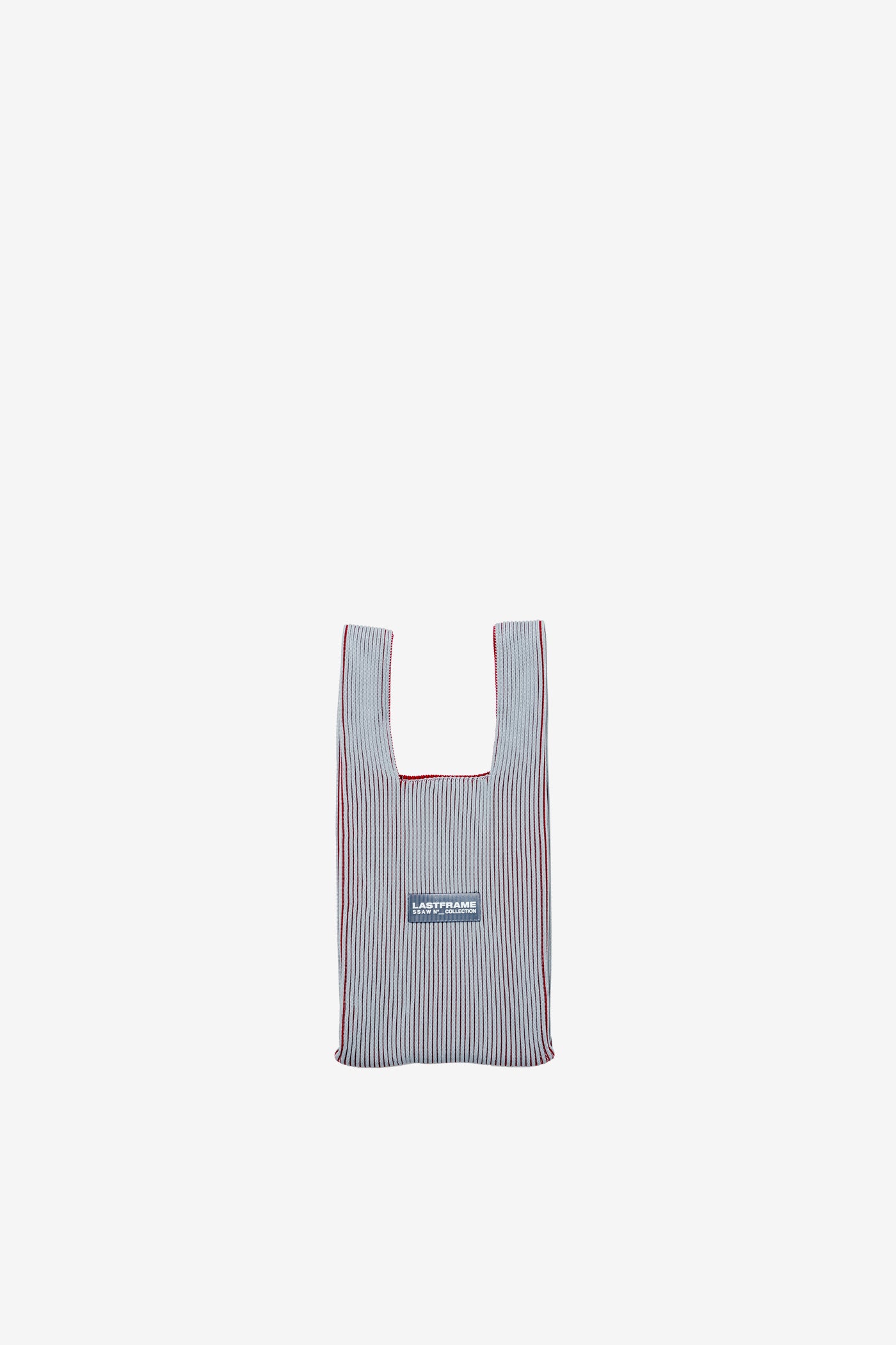 KASANE MARKET BAG SMALL / GRAY × BURGUNDY
