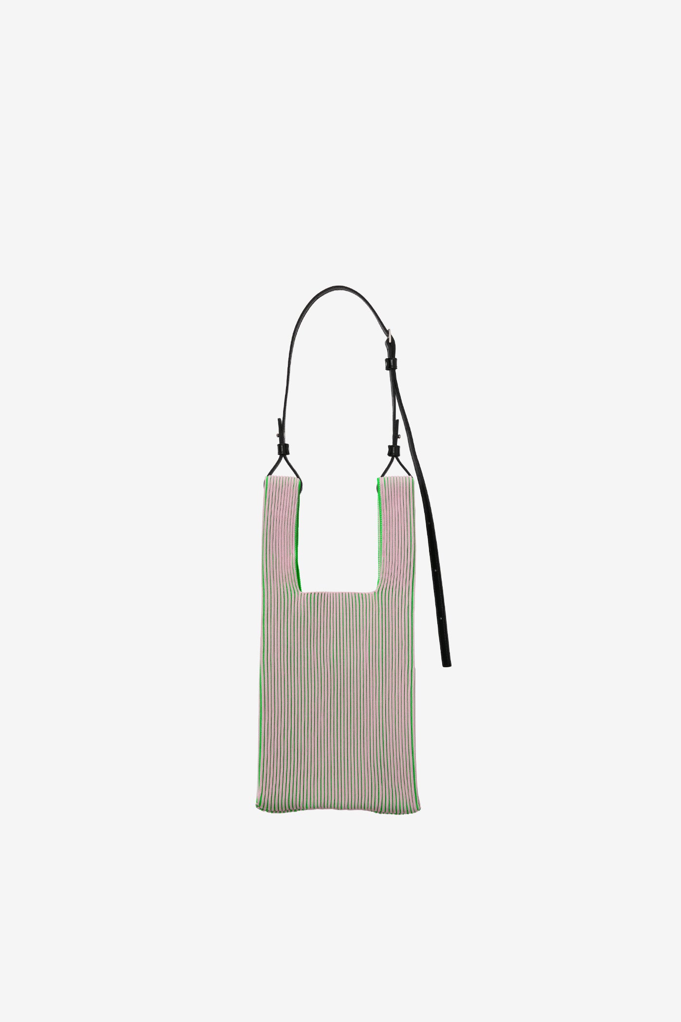 KASANE MARKET BAG SMALL / LIGHT PINK × NEON GREEN