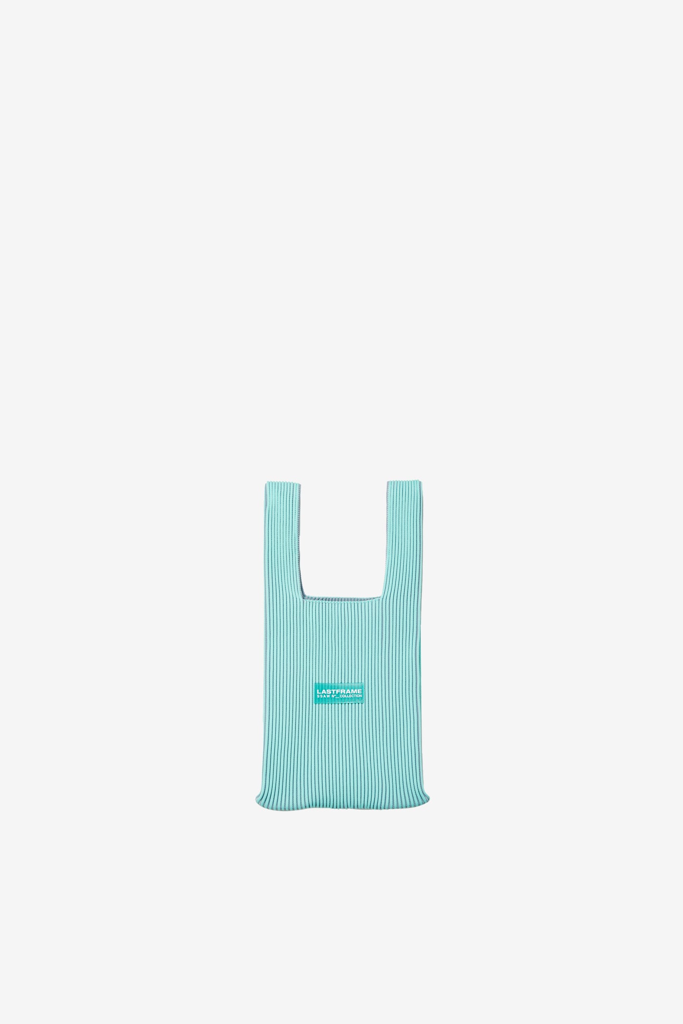 KASANE MARKET BAG SMALL / MINT GREEN × GRAY