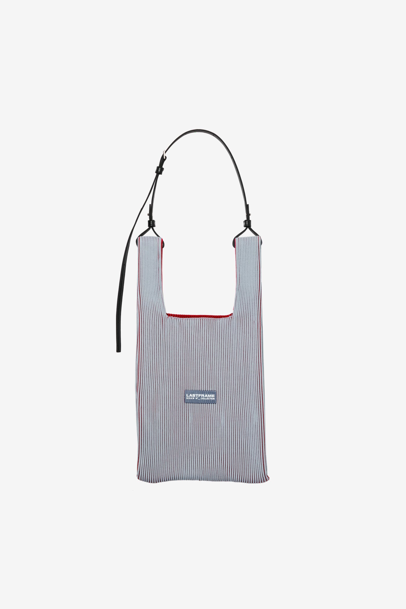 KASANE MARKET BAG MEDIUM / GRAY × BURGUNDY