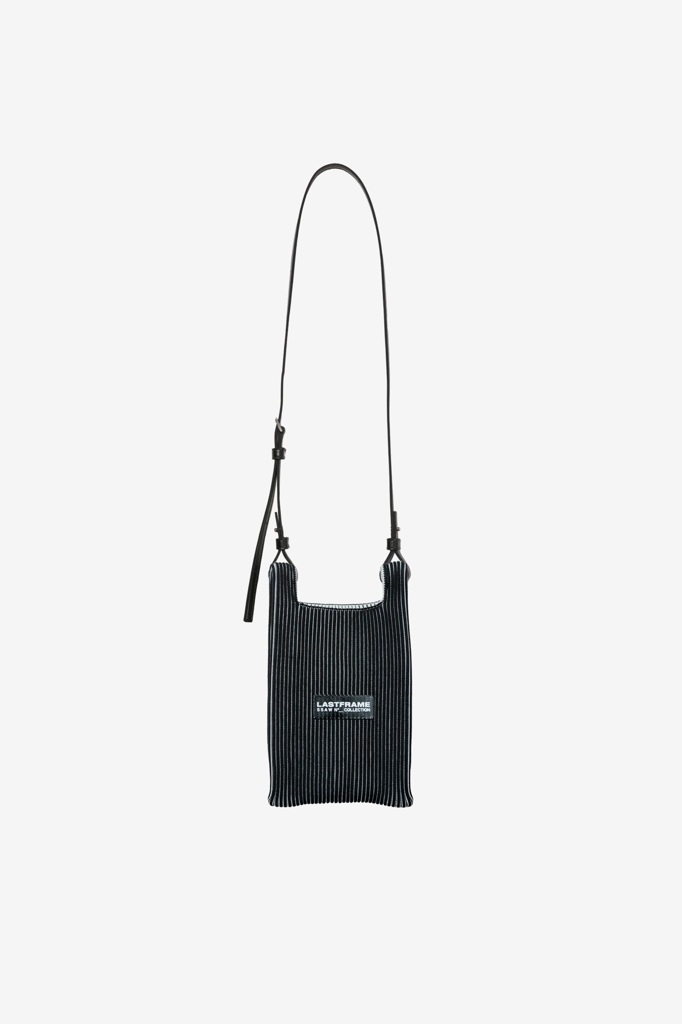 KASANE MARKET BAG MINI (STRAP) / BLACK × IVORY