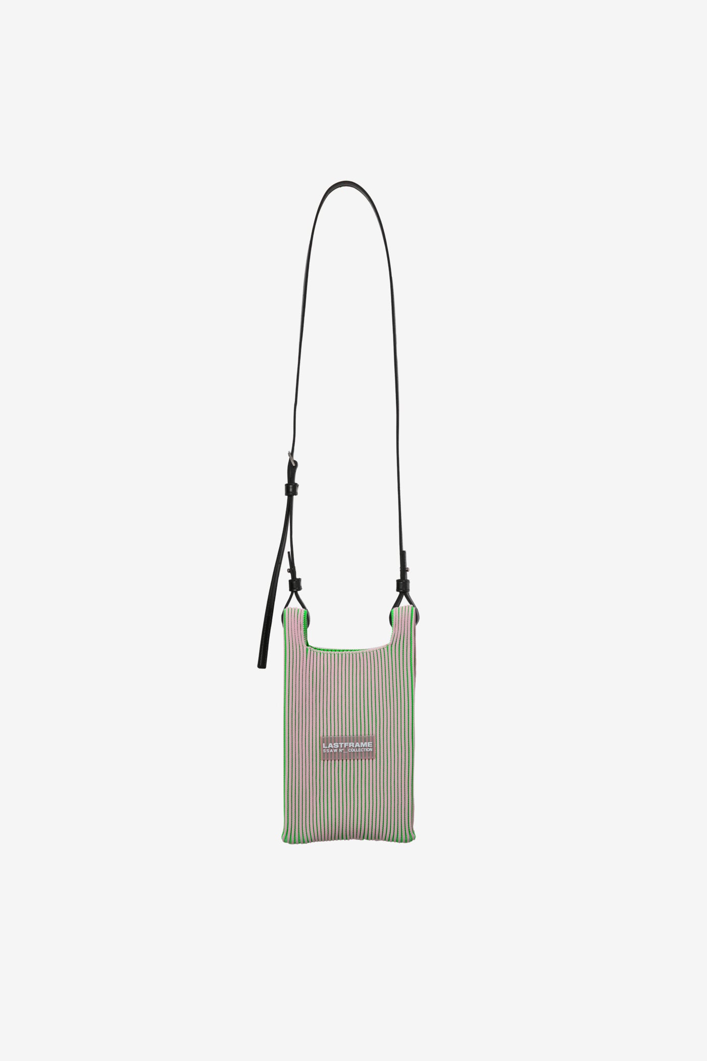 KASANE MARKET BAG MINI (STRAP) / LIGHT PINK × NEON GREEN