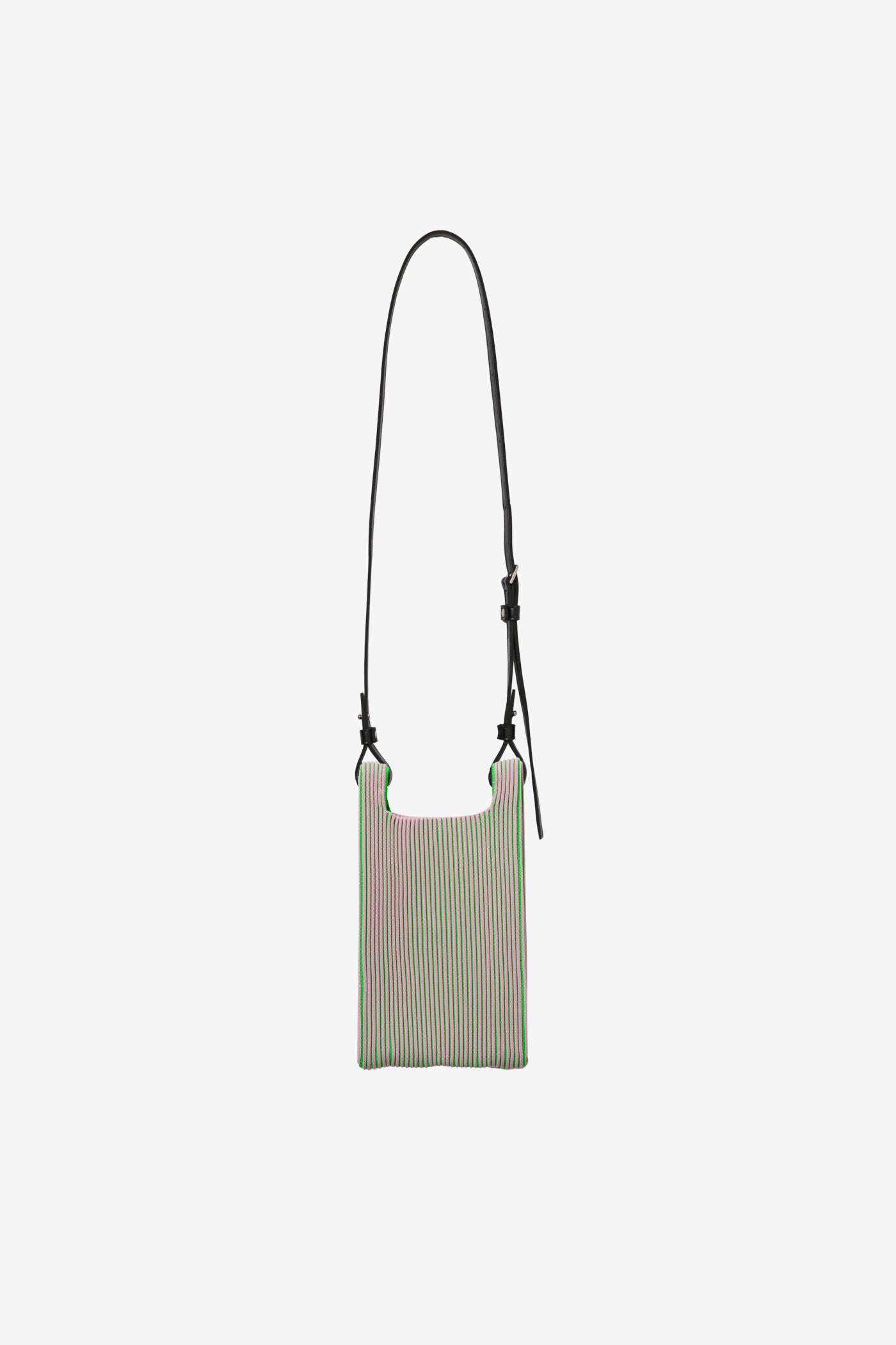 KASANE MARKET BAG MINI (STRAP) / LIGHT PINK × NEON GREEN