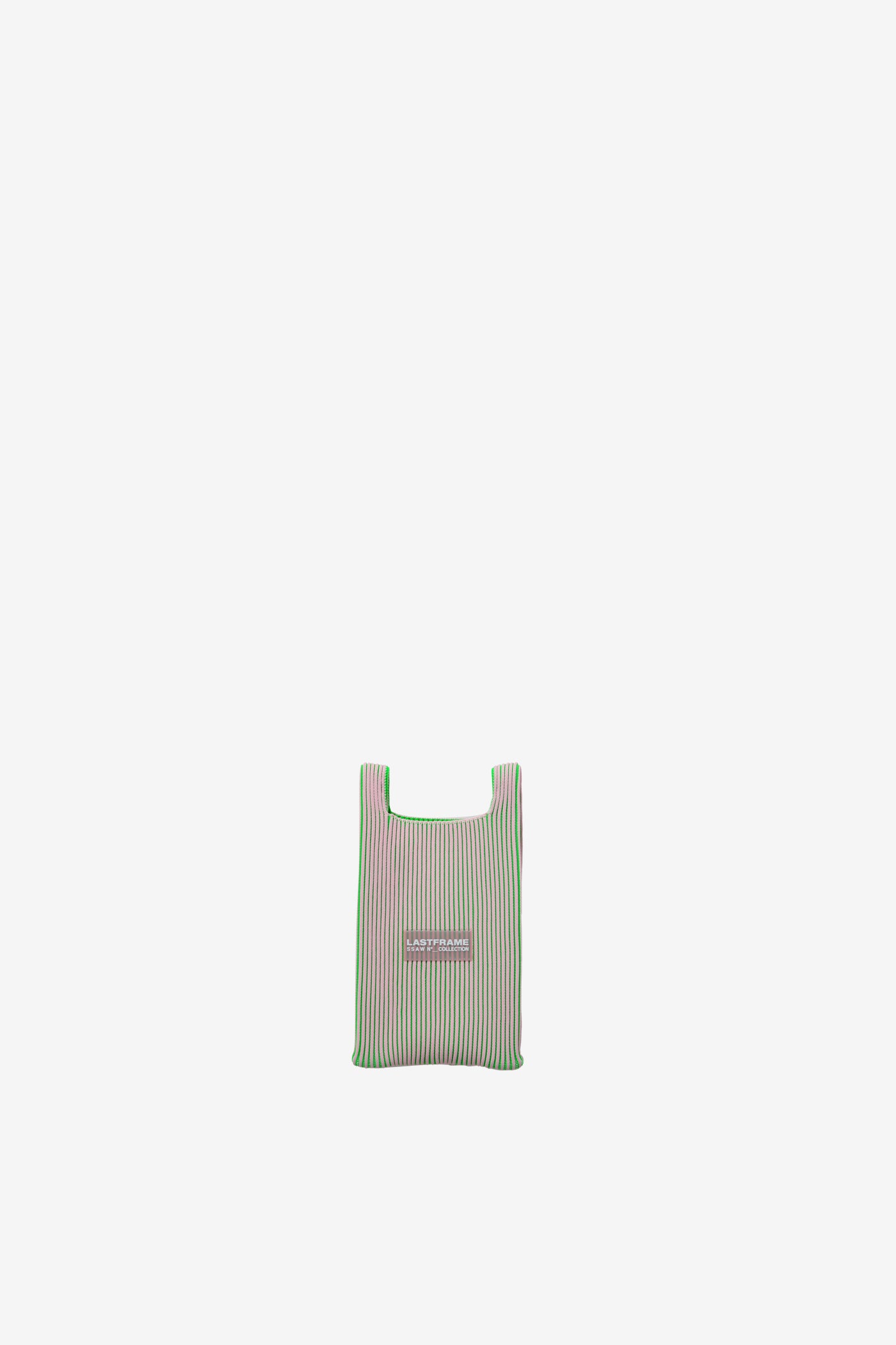 KASANE MARKET BAG MINI (STRAP) / LIGHT PINK × NEON GREEN