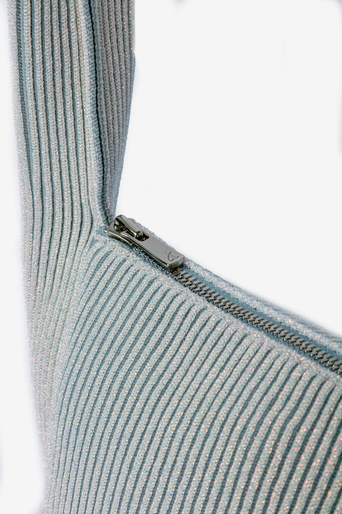 KYOTO METALLIC HANAKAGO BAG / HOLOGRAM × GRAY