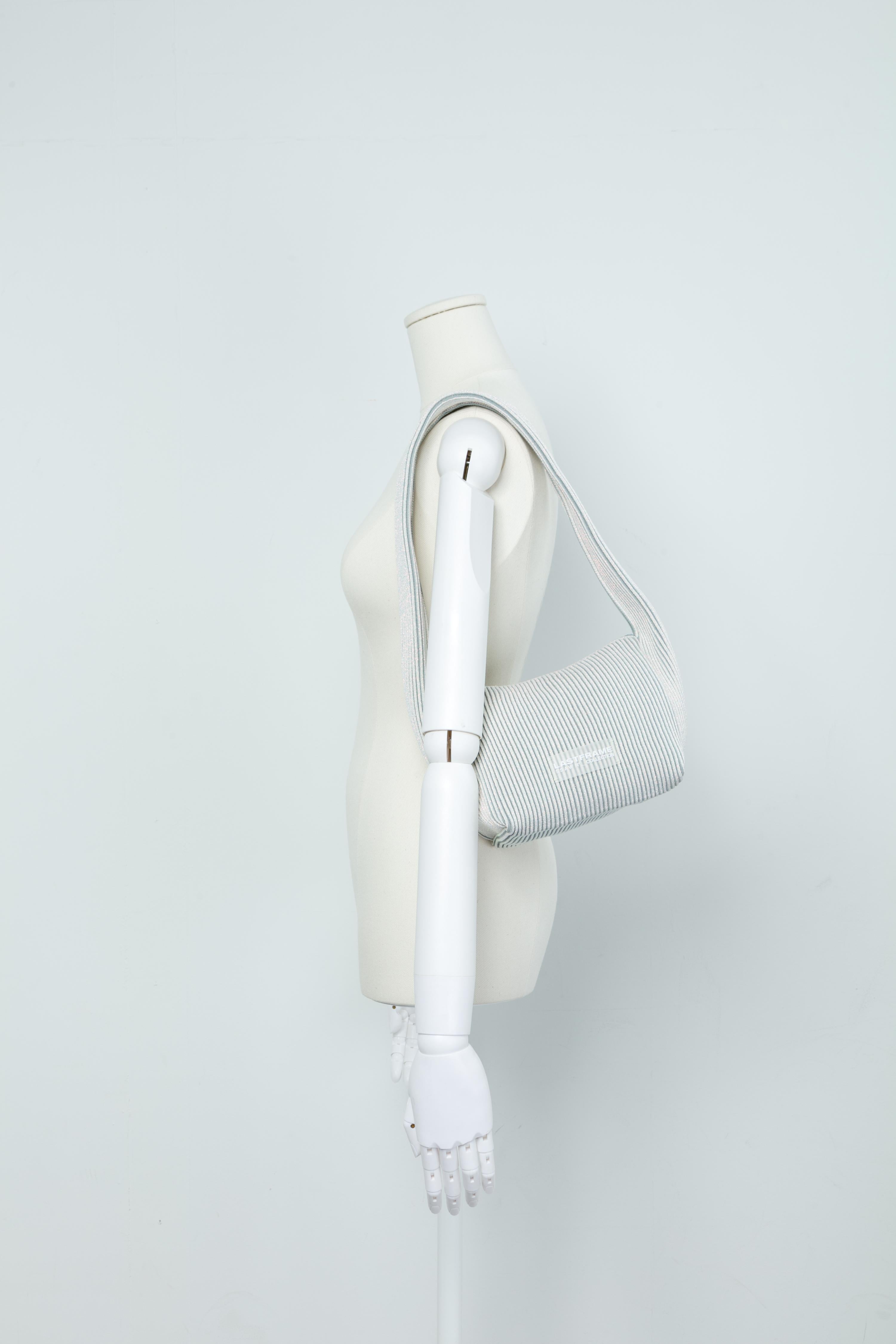 KYOTO METALLIC HANAKAGO BAG / HOLOGRAM × GRAY