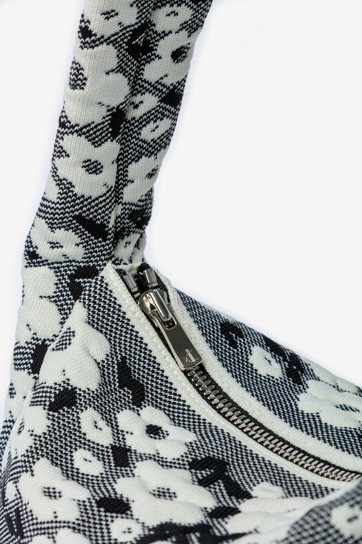 KOMON HANAKAGO BAG / IVORY × BLACK