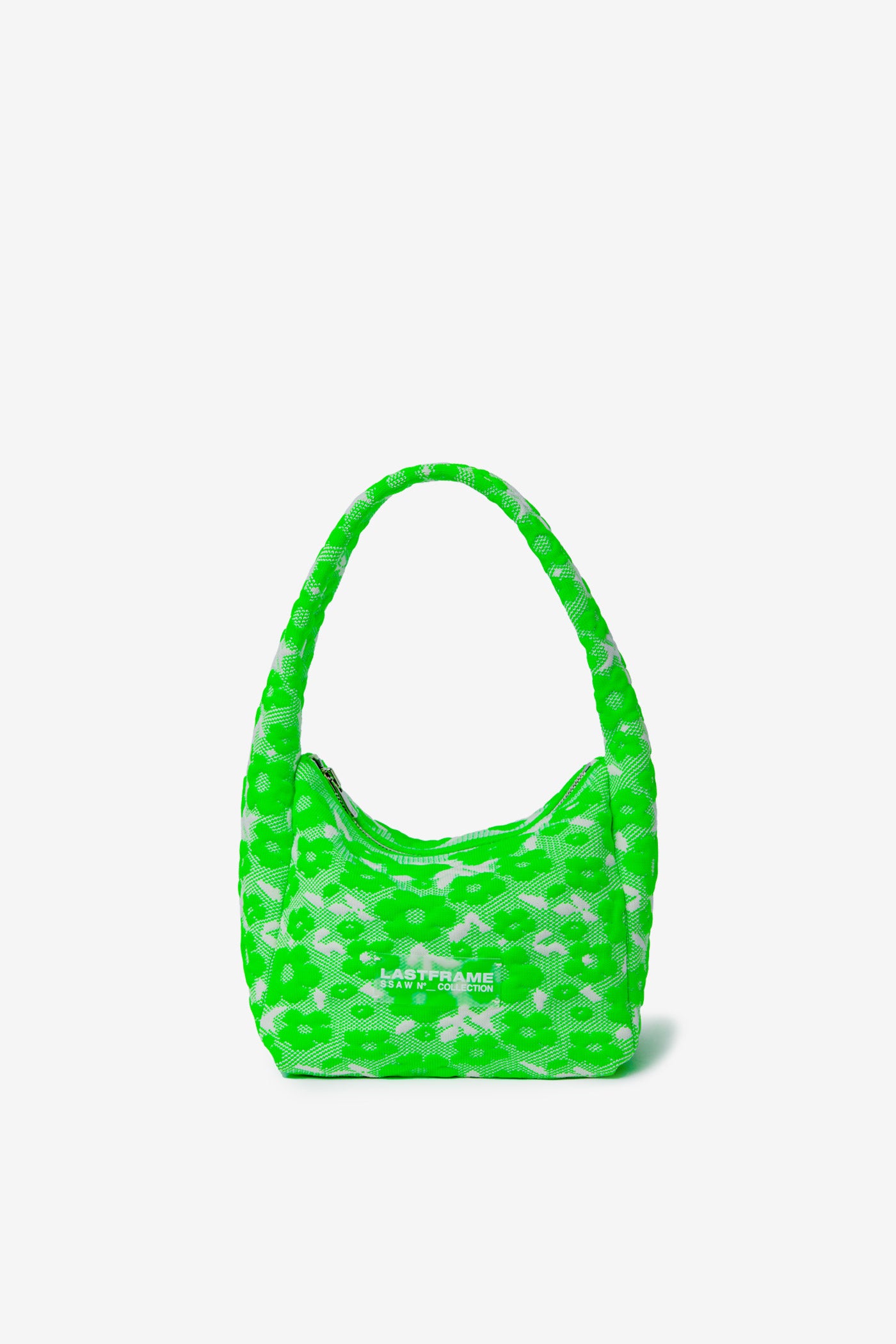 KOMON HANAKAGO BAG / NEON GREEN × IVORY