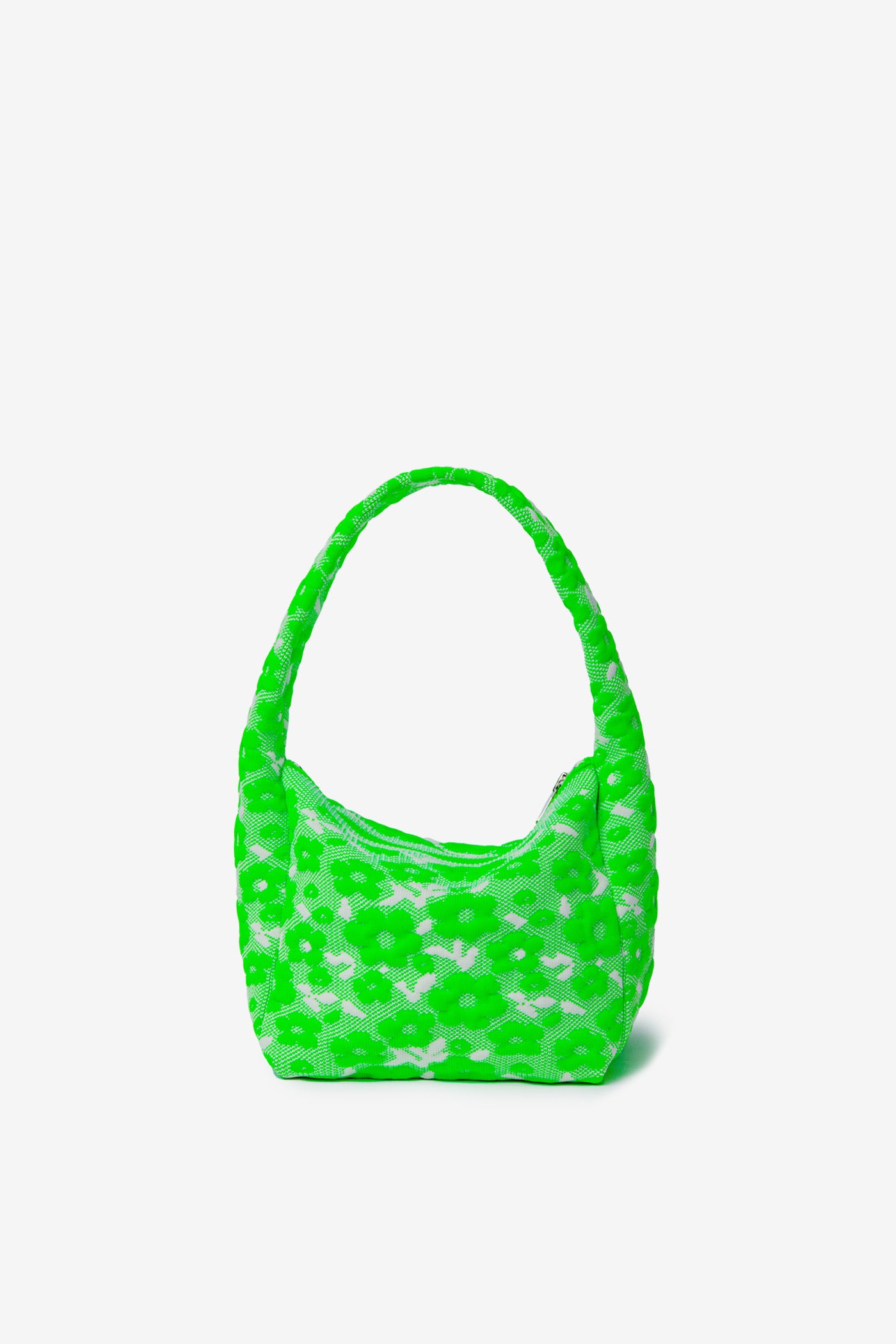 KOMON HANAKAGO BAG / NEON GREEN × IVORY