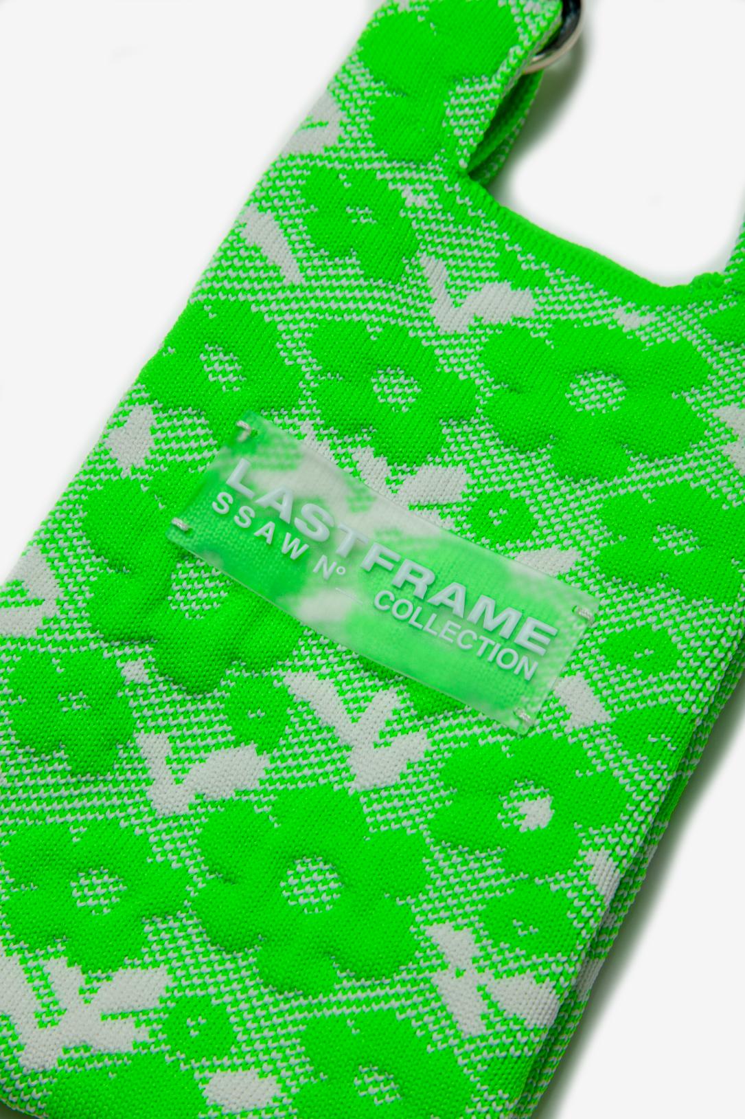 KOMON MARKET BAG MICRO / NEON GREEN × IVORY