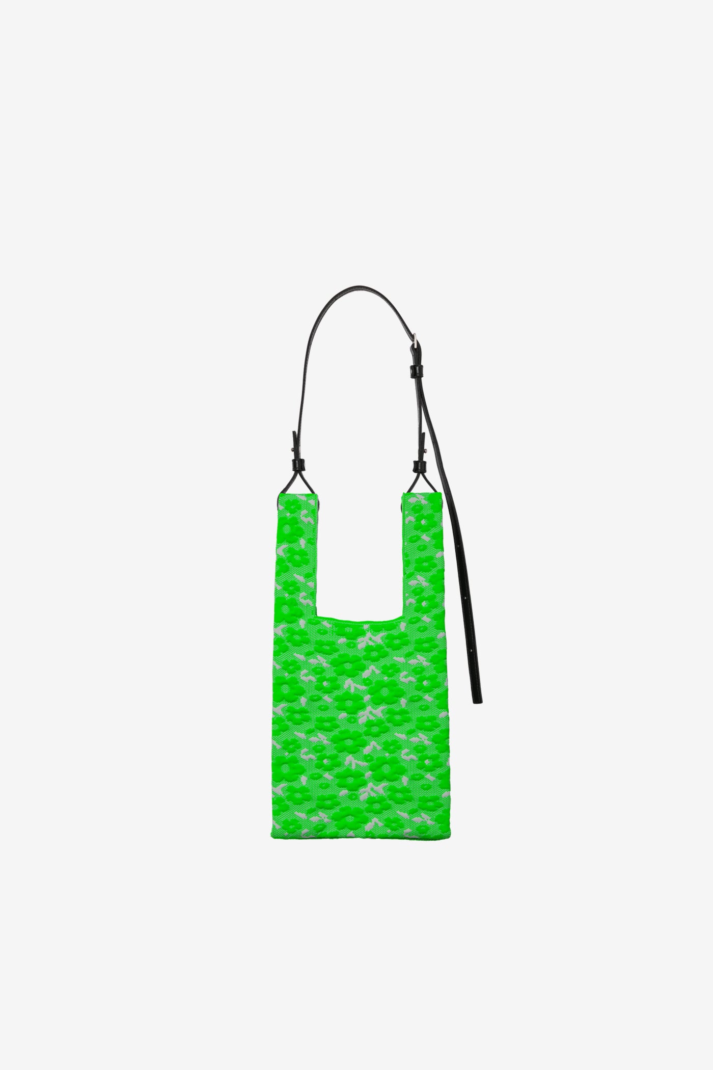 KOMON MARKET BAG SMALL / NEON GREEN × IVORY