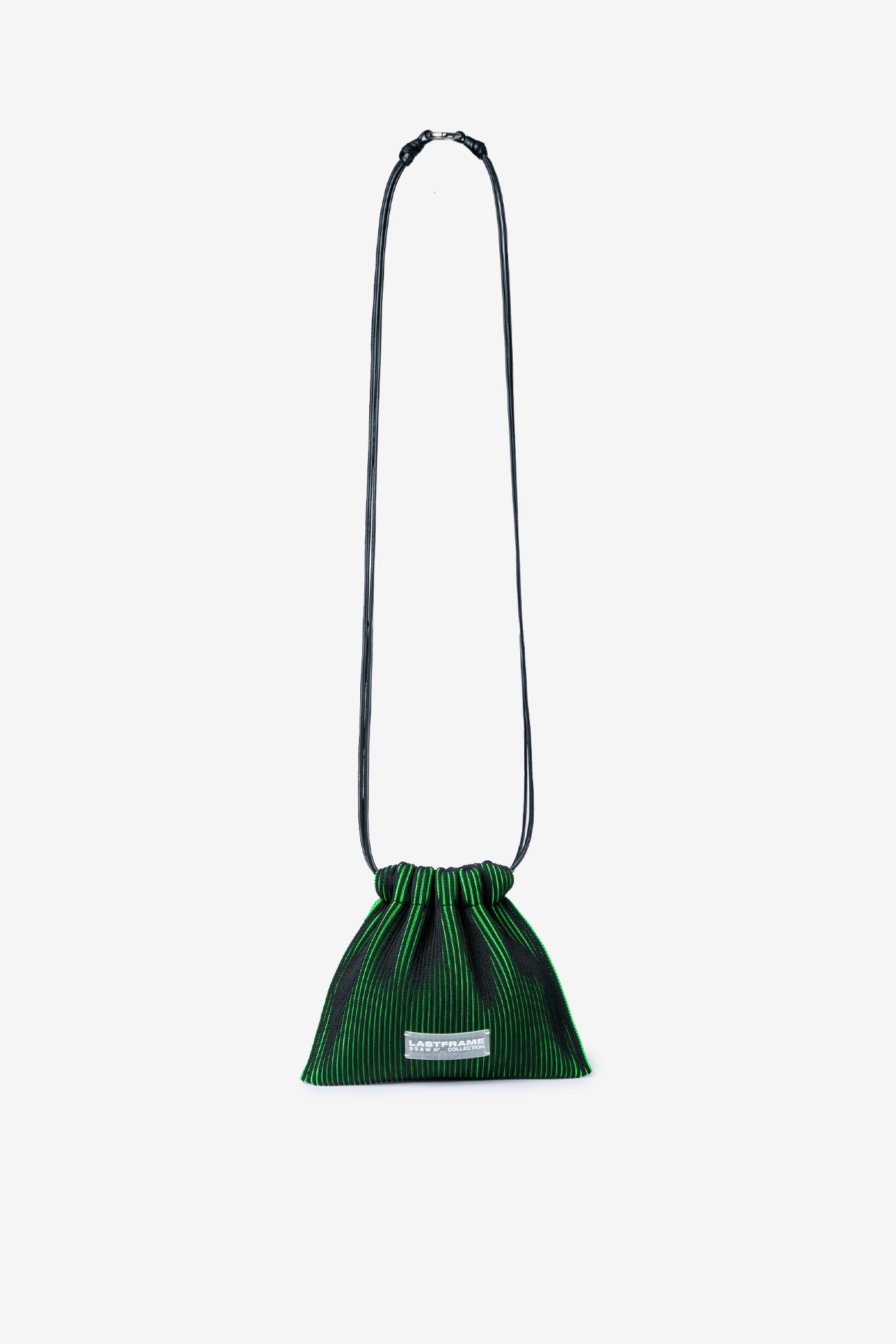 KYOTO METALLIC SACK BAG MINI / DARK SILVER × BLACK – LASTFRAME KYOTO METALLIC SACK BAG MINI / DARK SILVER × BLACK – LASTFRAME
