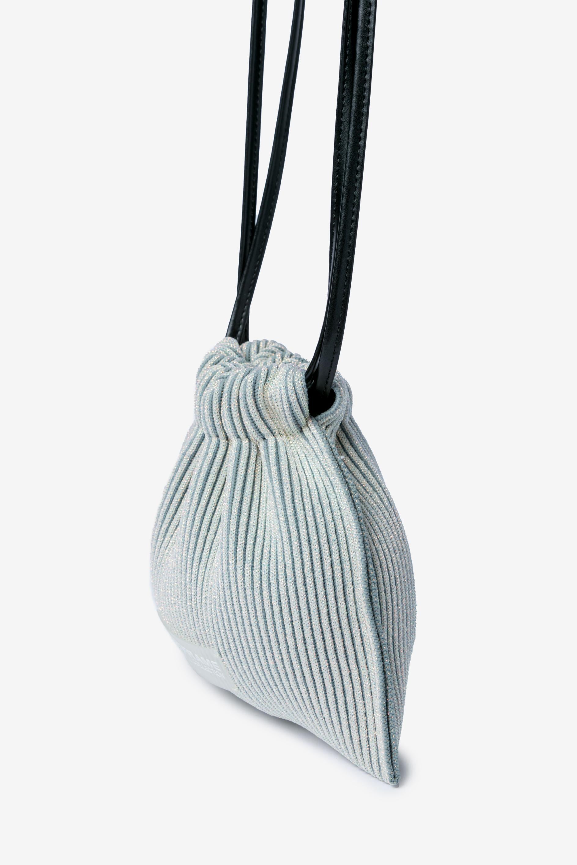 KYOTO METALLIC SACK BAG MINI / HOLOGRAM × GRAY