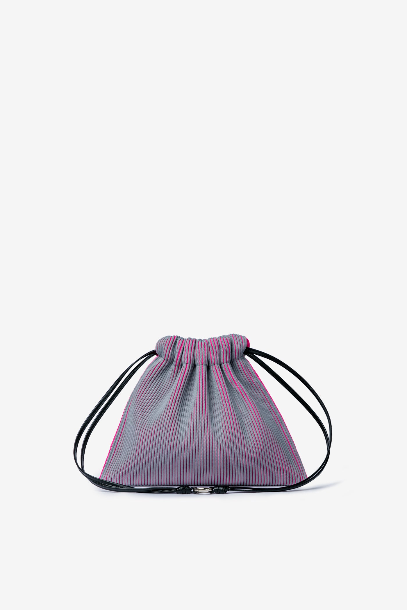 KASANE SACK BAG / GRAY × NEON PINK