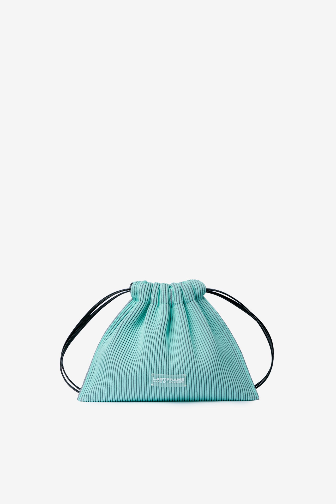 KASANE SACK BAG / MINT GREEN × GRAY