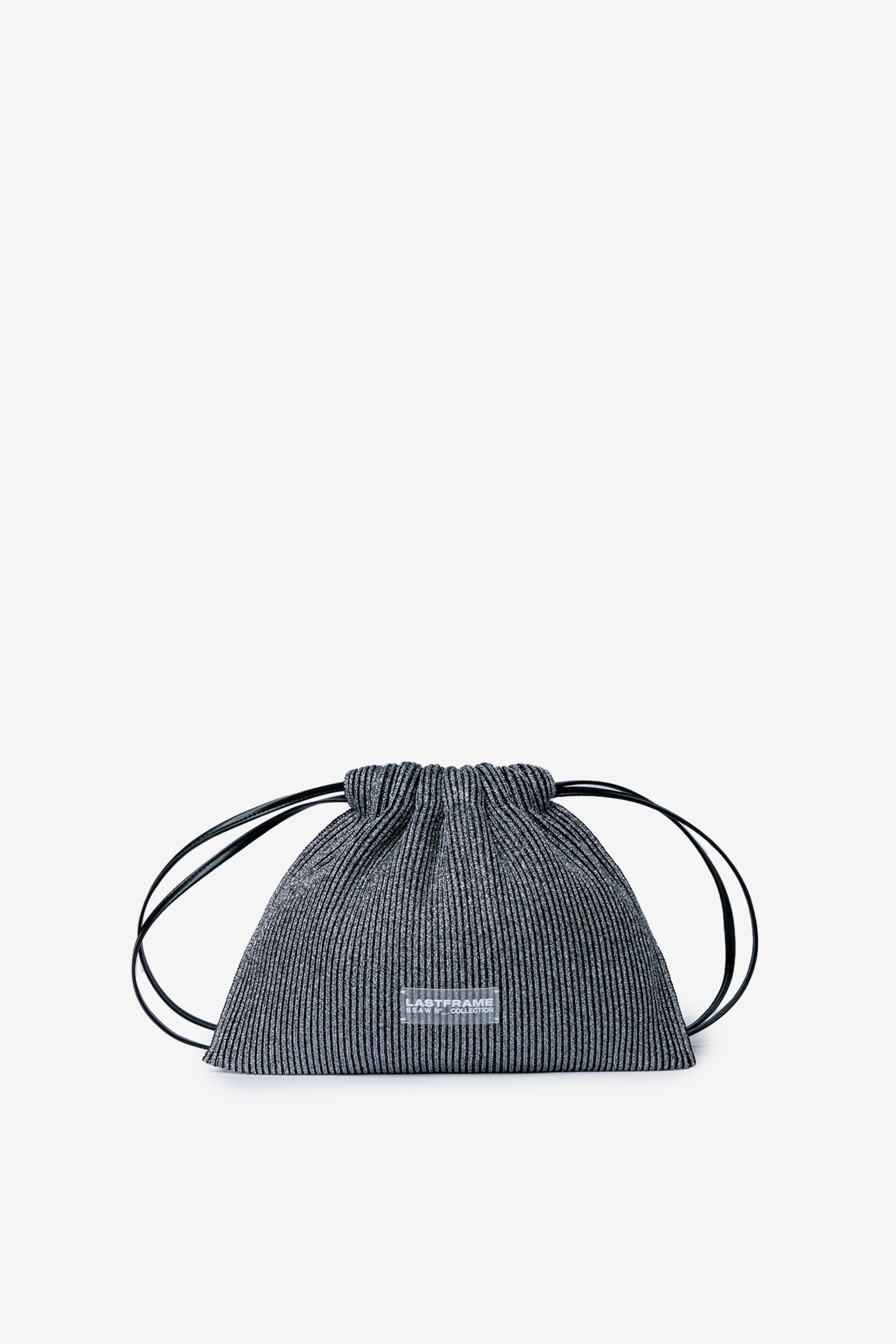 KYOTO METALLIC SACK BAG / DARK SILVER × BLACK – LASTFRAME