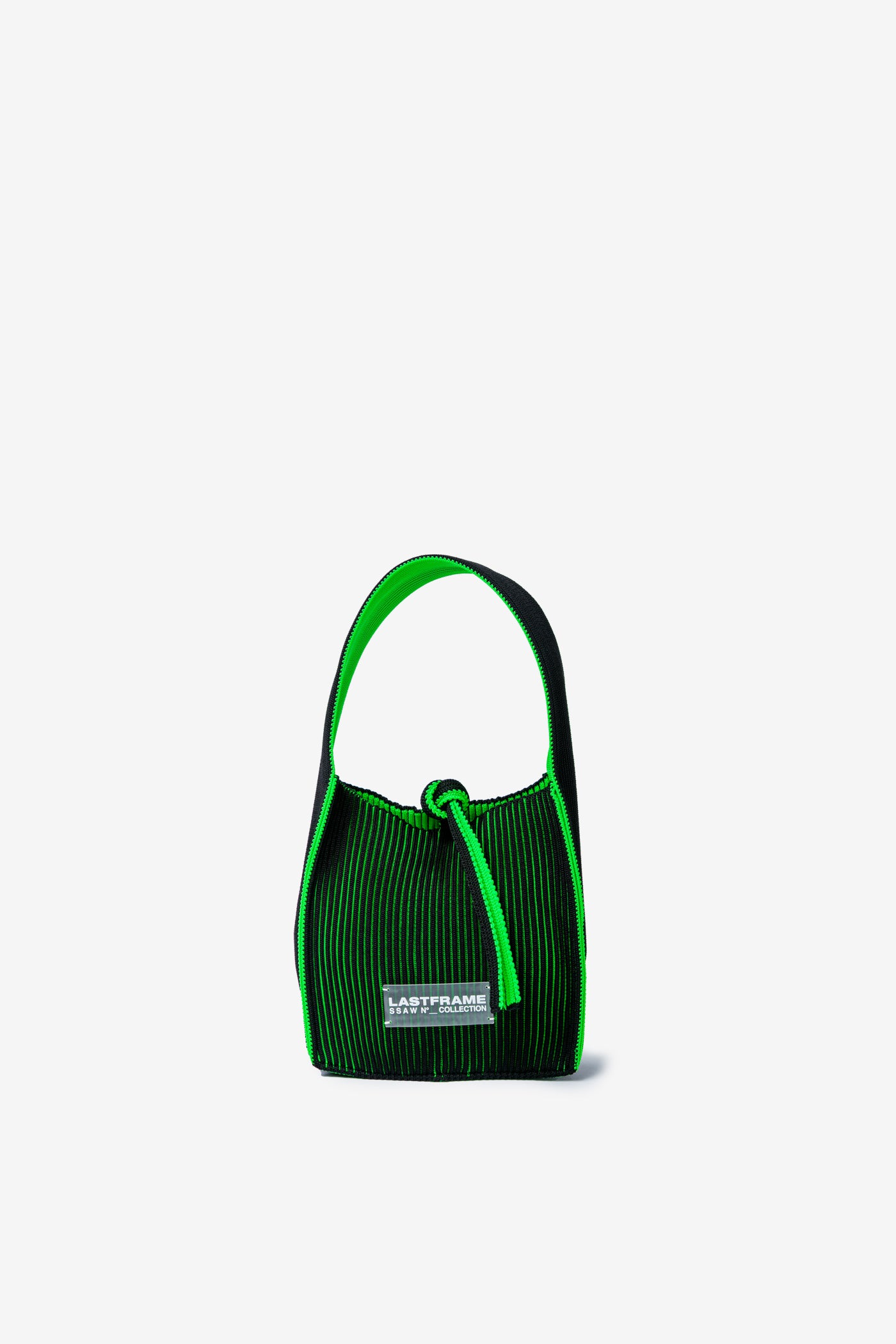 KASANE REVERSIBLE TASUKI TOTE SMALL / LIGHT PINK × NEON GREEN