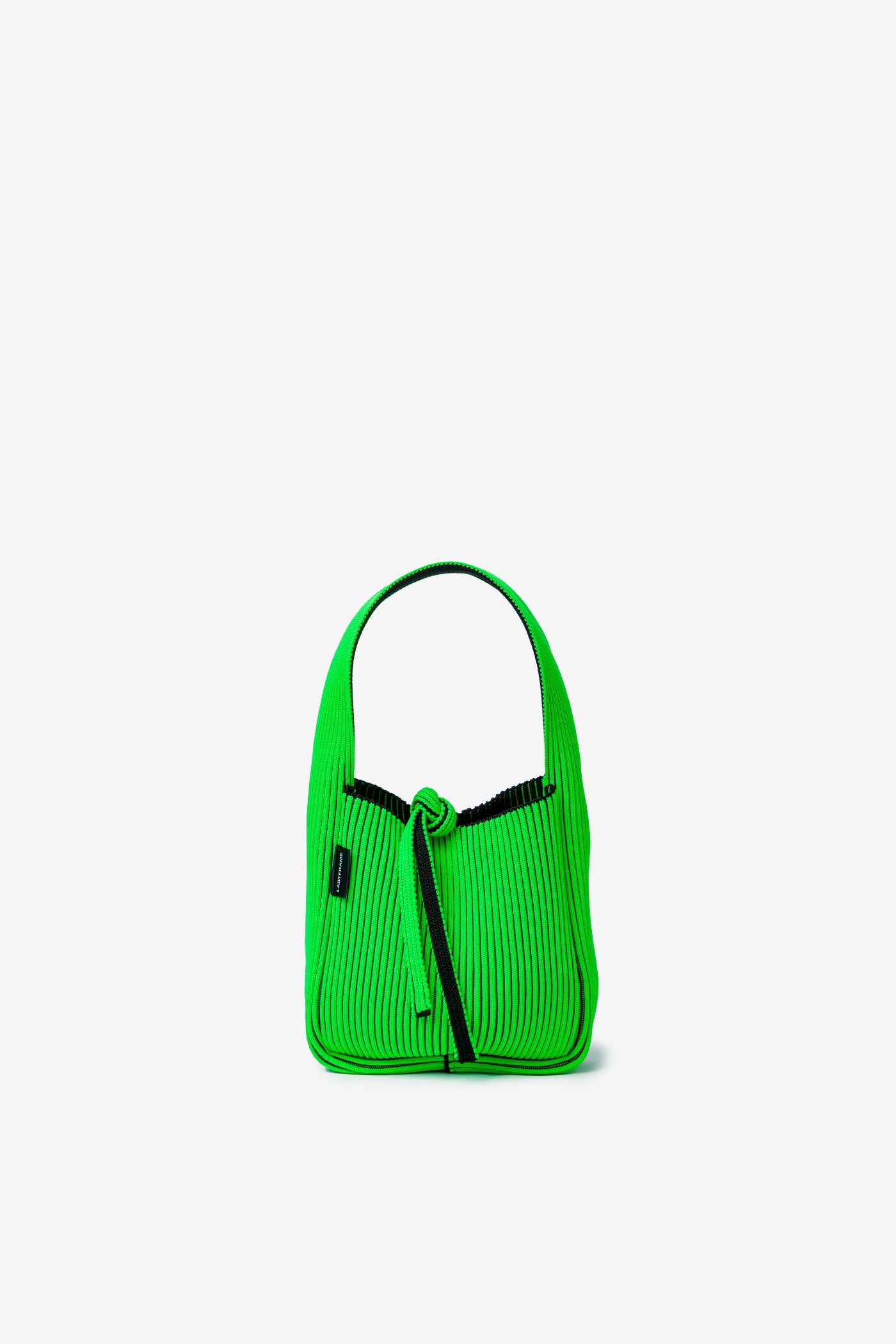 KASANE REVERSIBLE TASUKI TOTE MINI / BLACK × NEON GREEN