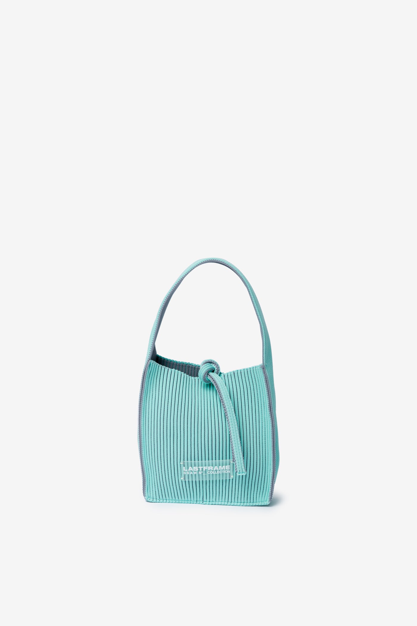 KASANE REVERSIBLE TASUKI TOTE MINI / MINT GREEN × GRAY