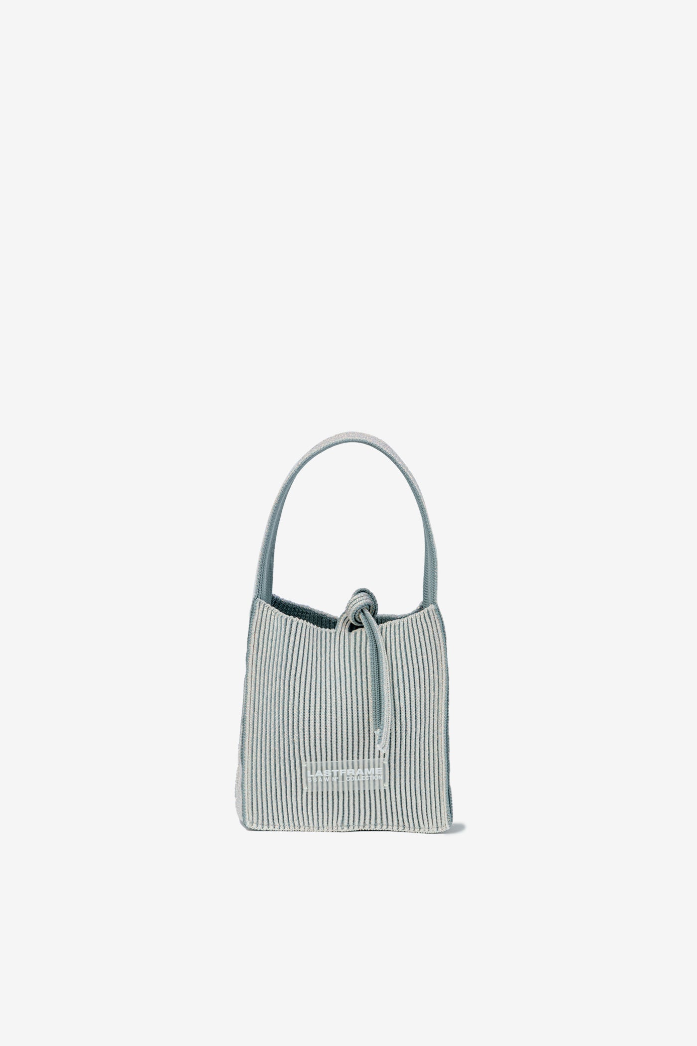 KYOTO METALLIC REVERSIBLE TASUKI TOTE MINI / HOLOGRAM × GRAY