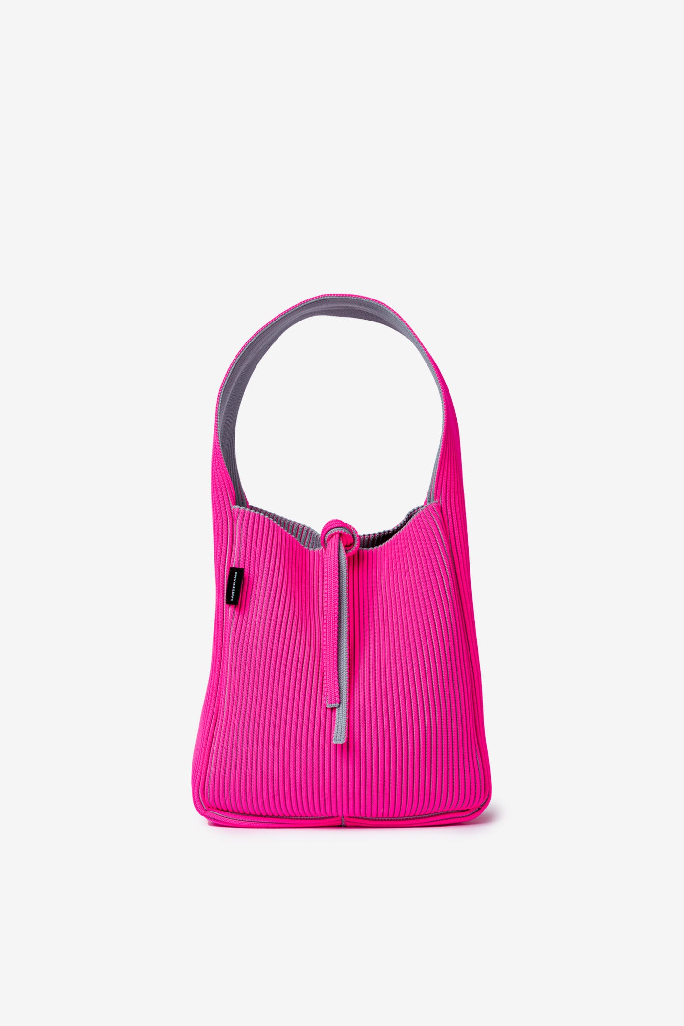 KASANE REVERSIBLE TASUKI TOTE SMALL / GRAY × NEON PINK