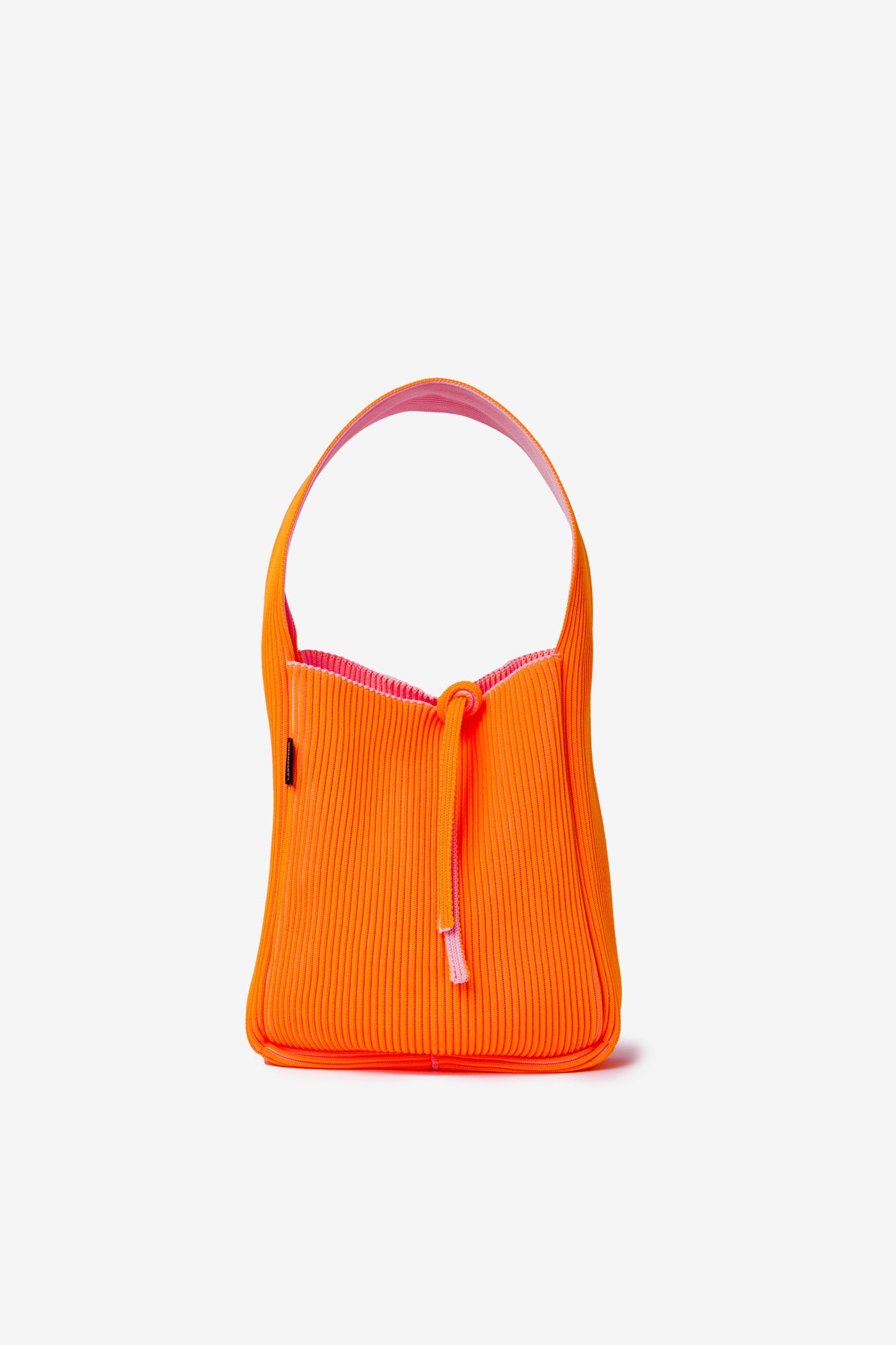 KASANE REVERSIBLE TASUKI TOTE SMALL / LIGHT PINK × NEON ORANGE