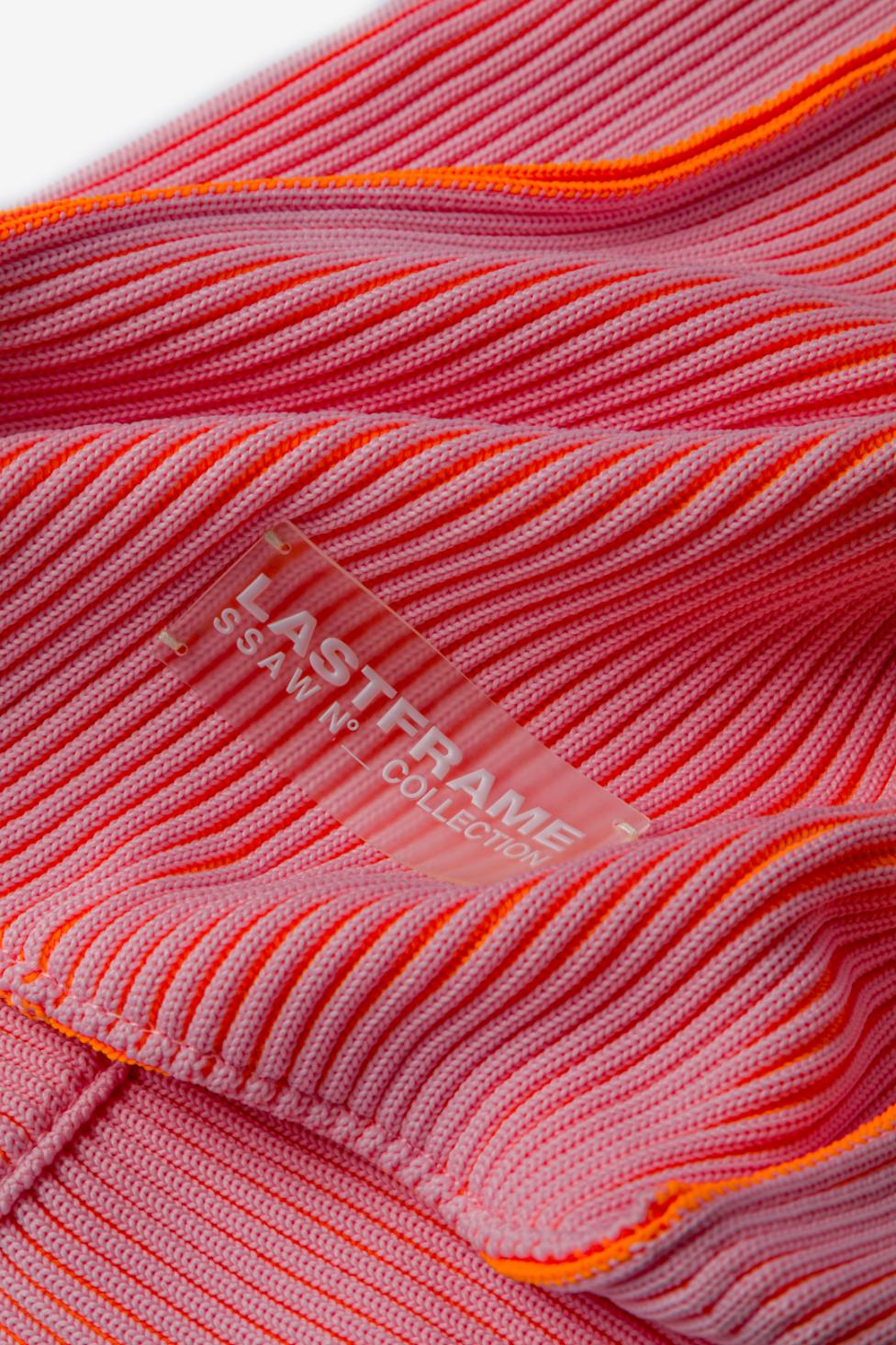 KASANE REVERSIBLE TASUKI TOTE SMALL / LIGHT PINK × NEON ORANGE