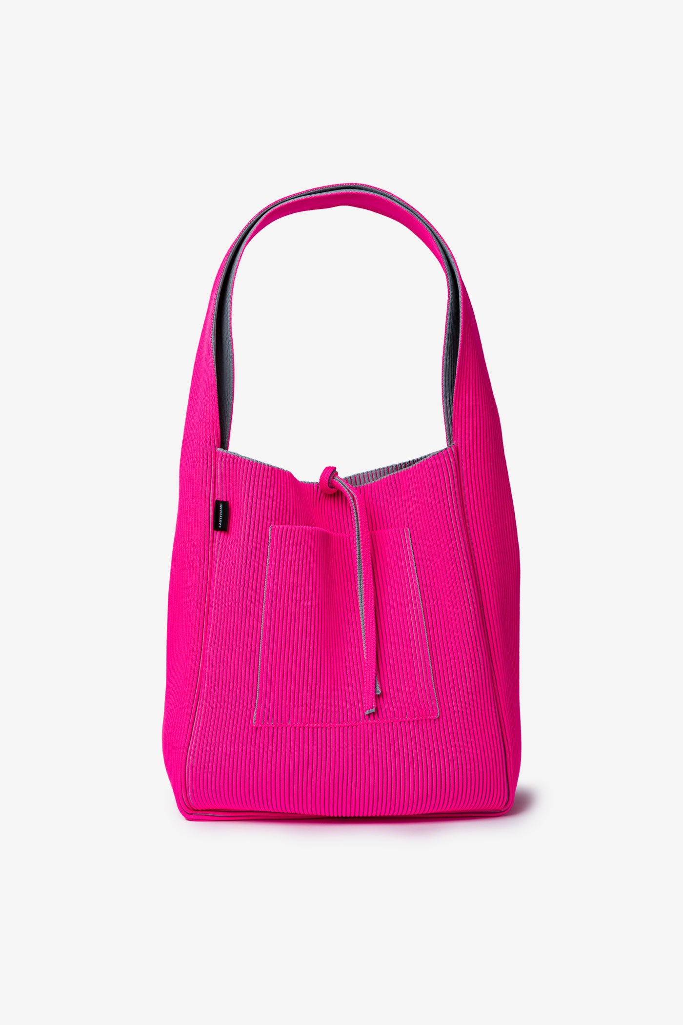 KASANE REVERSIBLE TASUKI TOTE LARGE / GRAY × NEON PINK