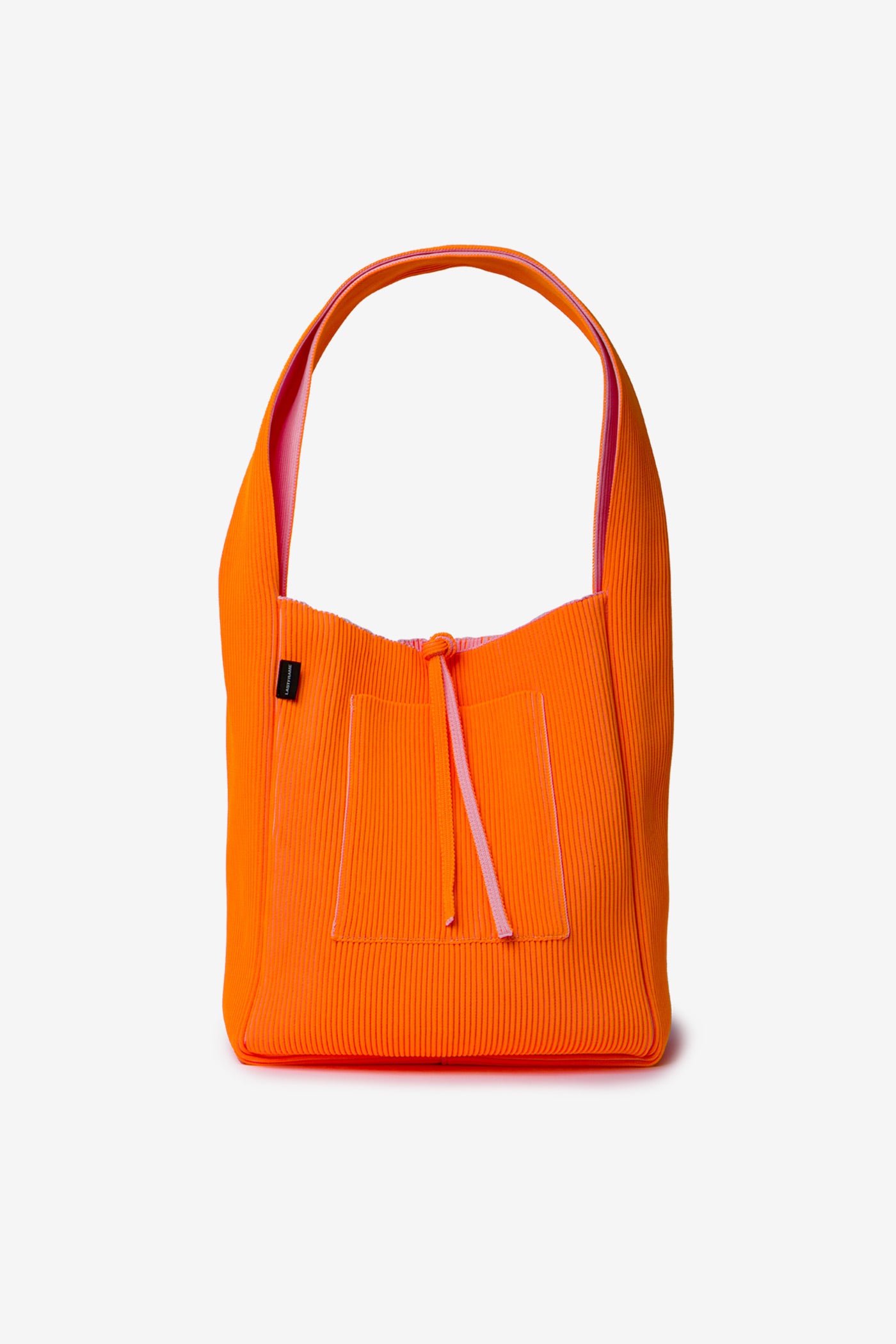 KASANE REVERSIBLE TASUKI TOTE LARGE / LIGHT PINK × NEON ORANGE