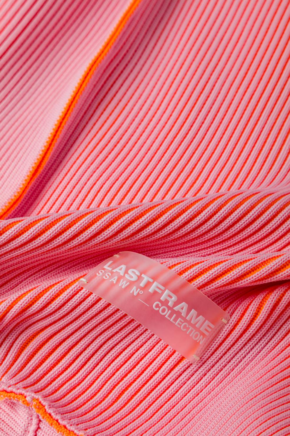 KASANE REVERSIBLE TASUKI TOTE LARGE / LIGHT PINK × NEON ORANGE