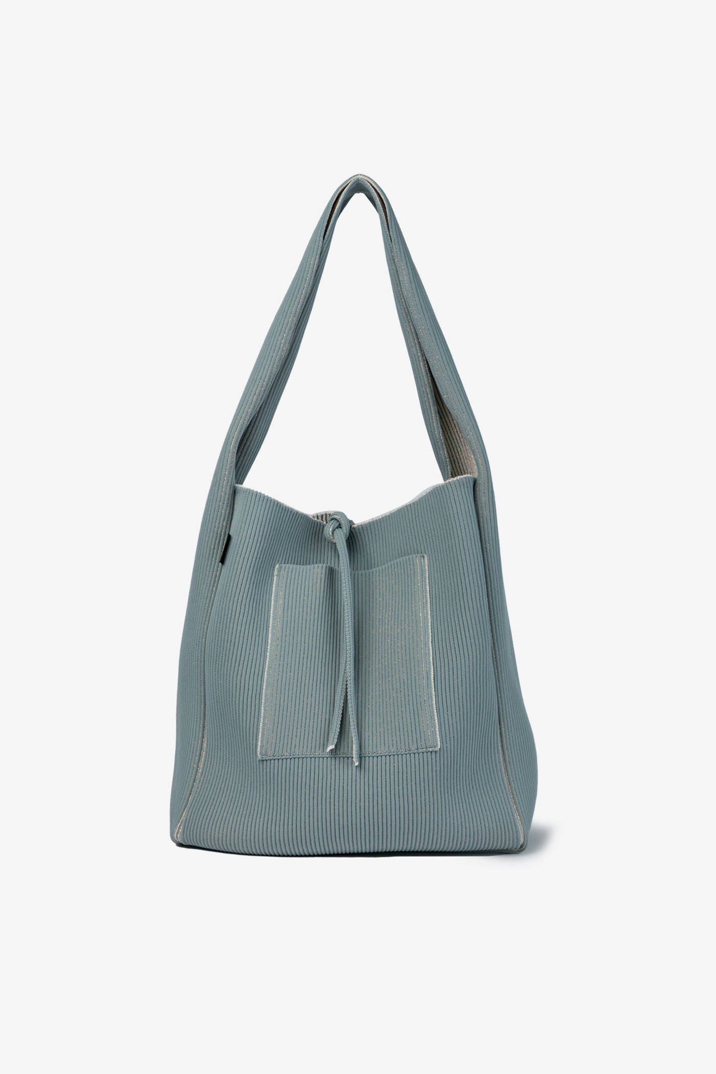 KYOTO METALLIC REVERSIBLE TASUKI TOTE LARGE / HOLOGRAM × GRAY