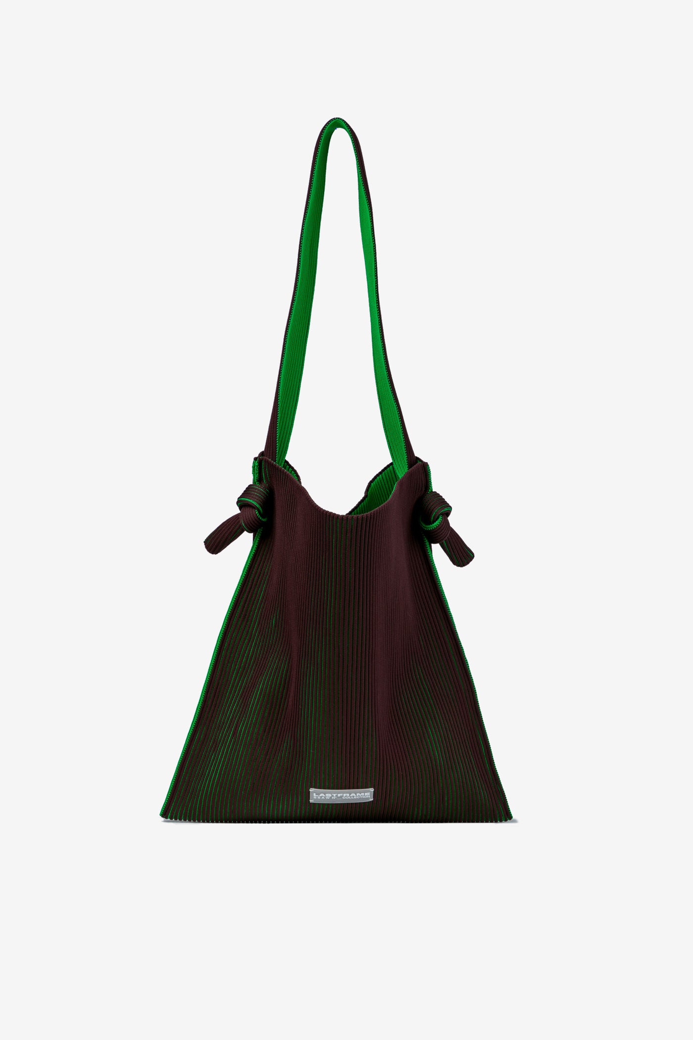 KASANE REVERSIBLE MUSUBI TOTE / BROWN × GREEN