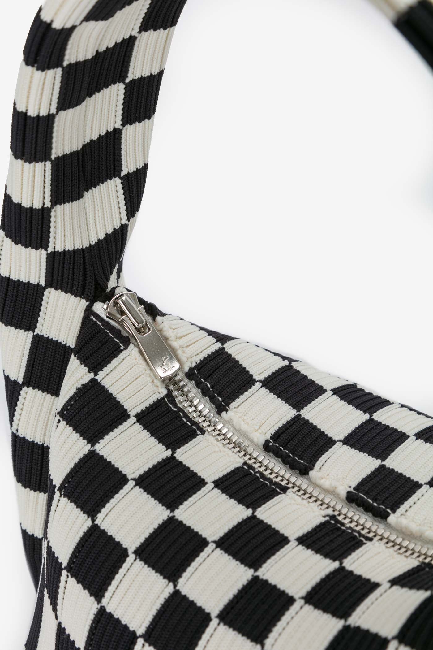 ICHIMATSU HANAKAGO BAG / BLACK × IVORY