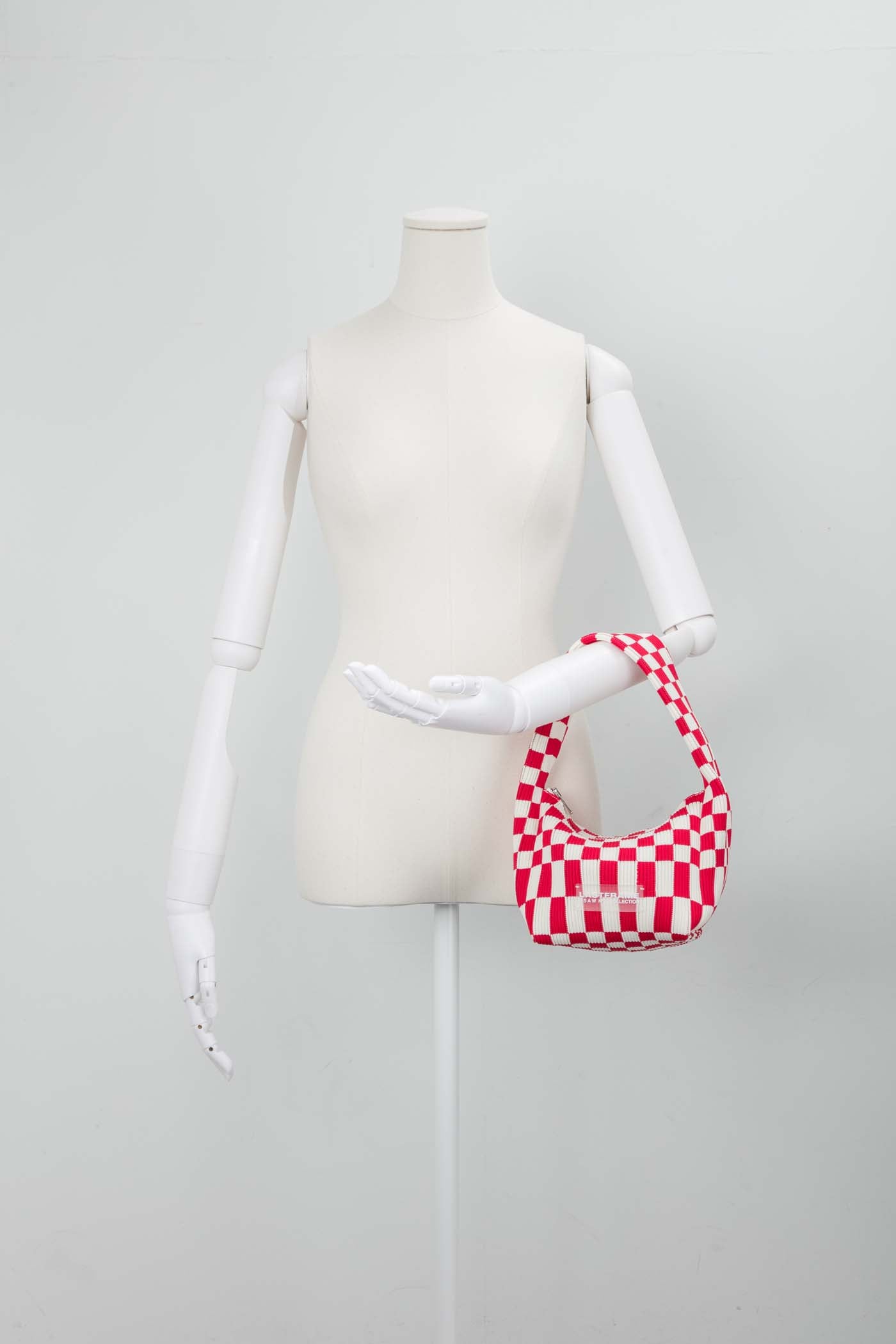 ICHIMATSU HANAKAGO BAG / RED × IVORY