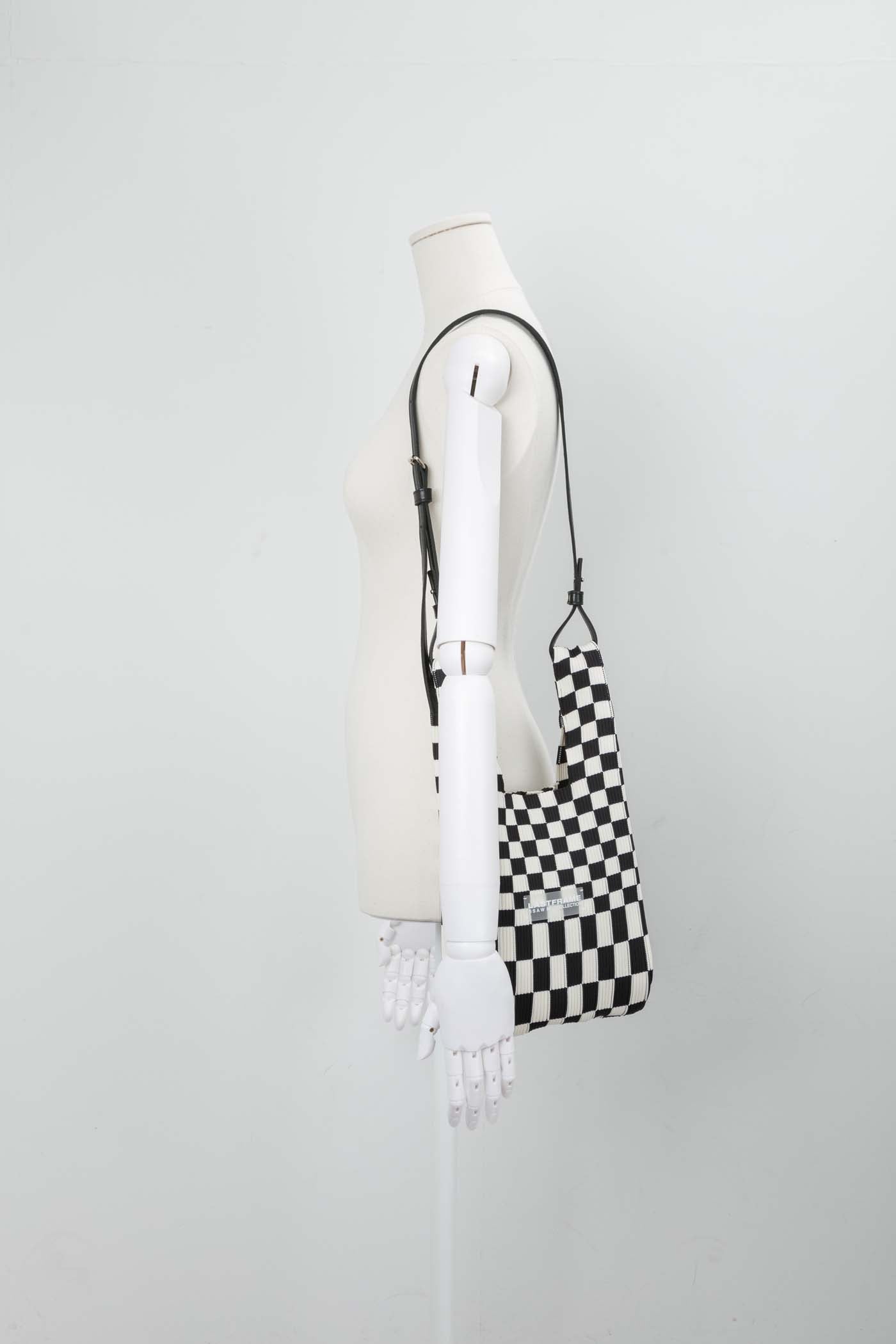 ICHIMATSU MARKET BAG SMALL / BLACK × IVORY