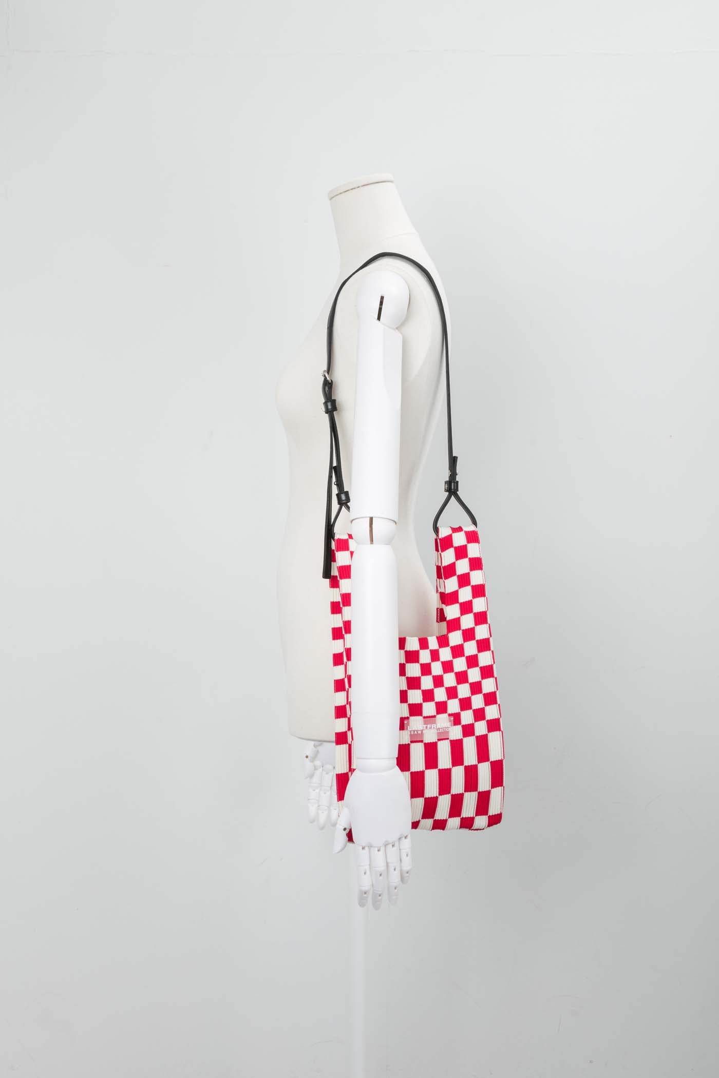 ICHIMATSU MARKET BAG SMALL / RED × IVORY