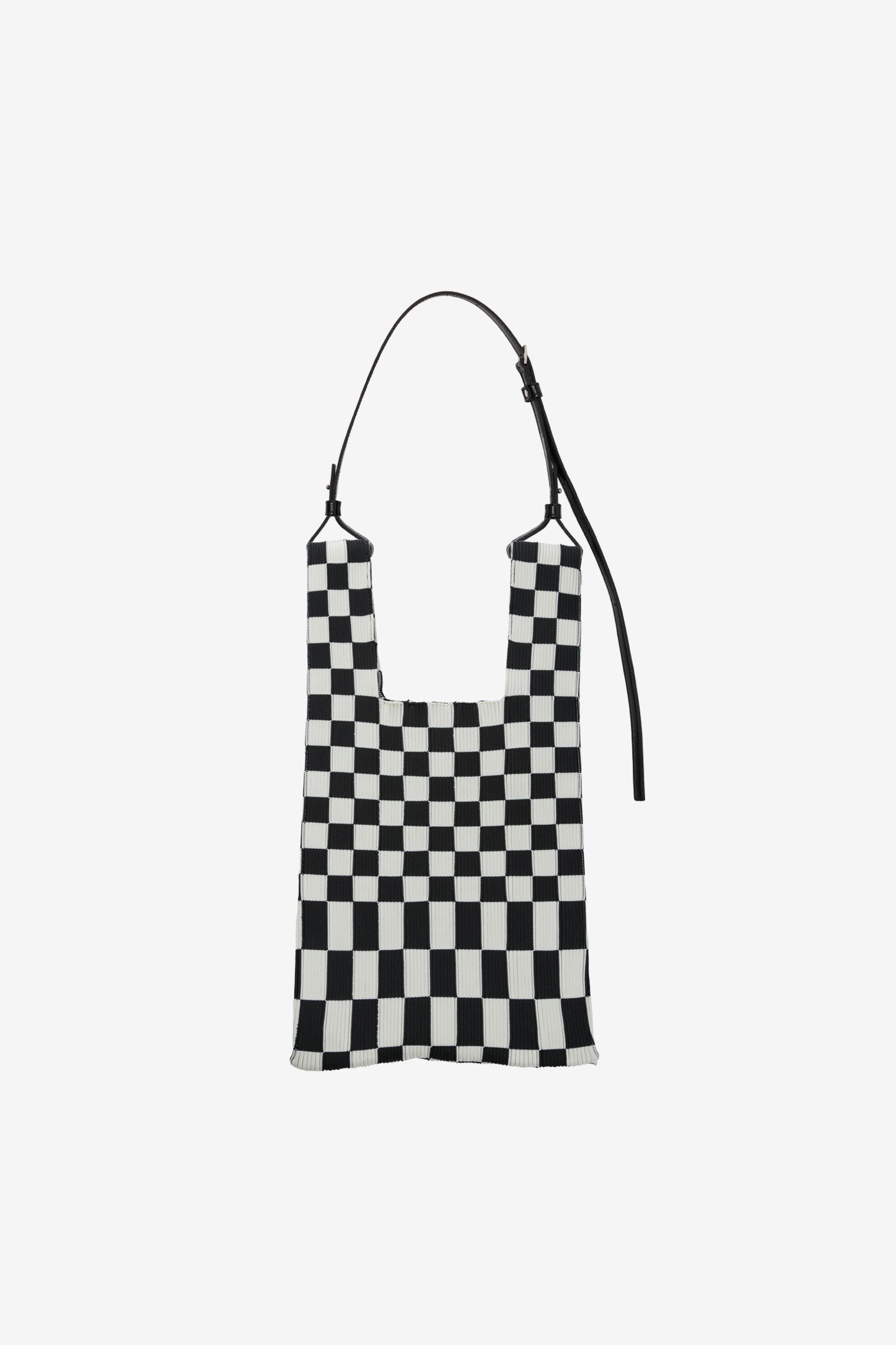 ICHIMATSU MARKET BAG MEDIUM / BLACK × IVORY