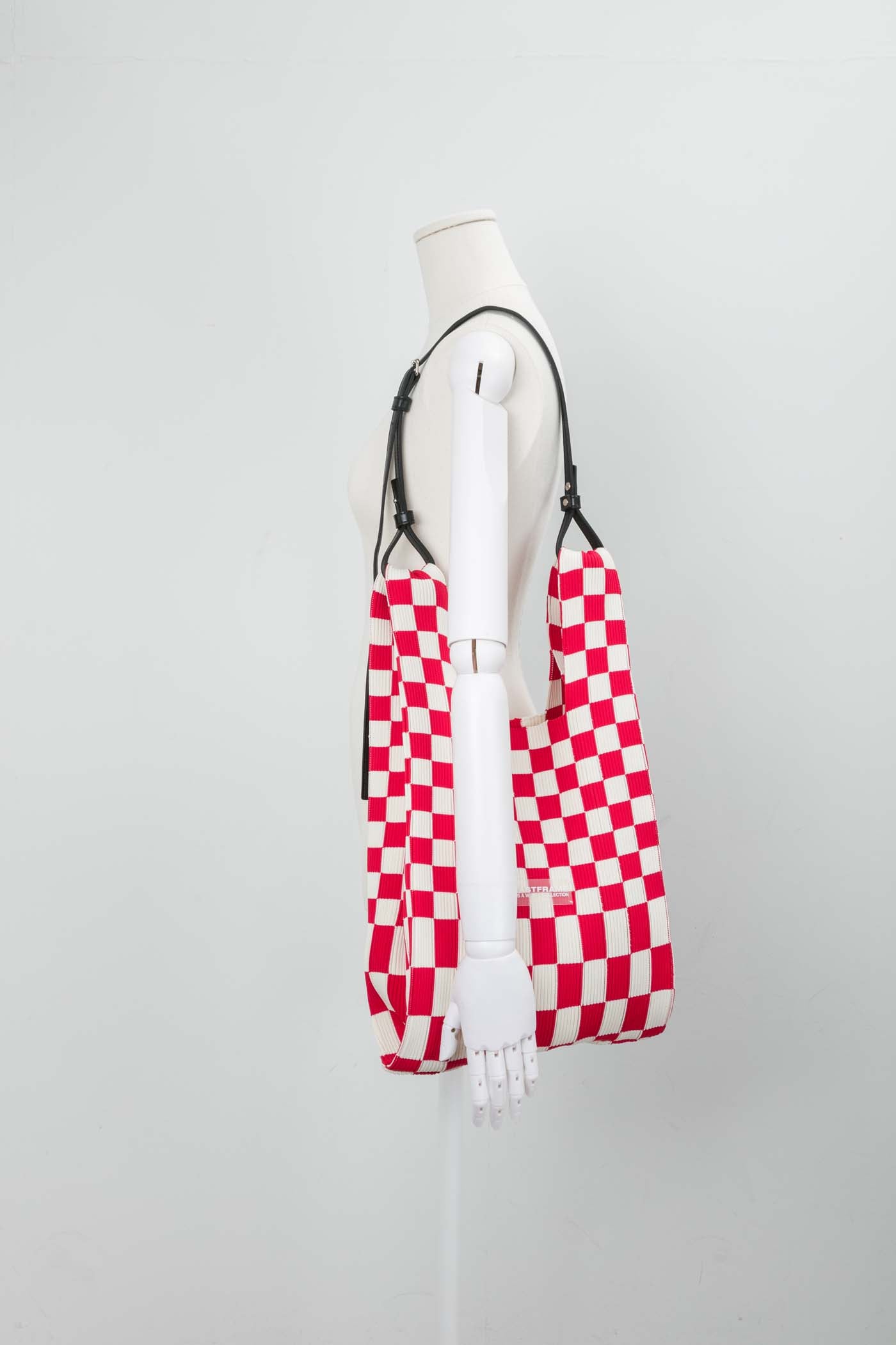 ICHIMATSU MARKET BAG MEDIUM / RED × IVORY