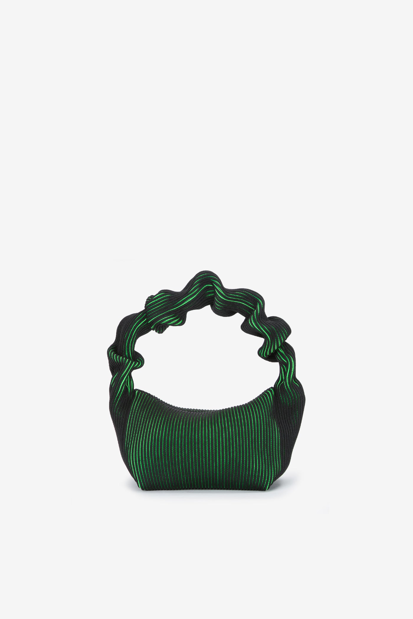 KASANE KUSHU KUSHU BAG / BLACK × NEON GREEN