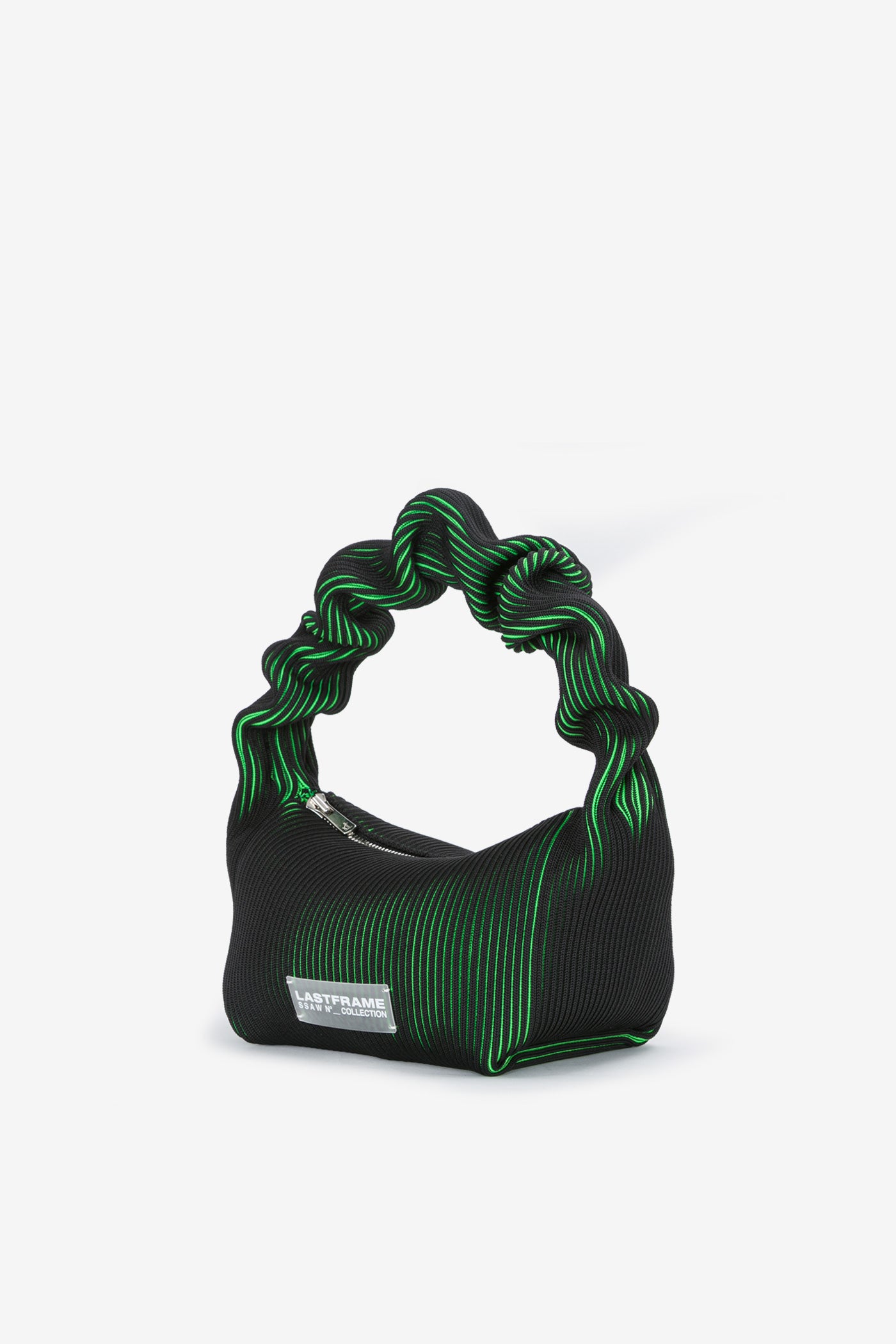 KASANE KUSHU KUSHU BAG / BLACK × NEON GREEN