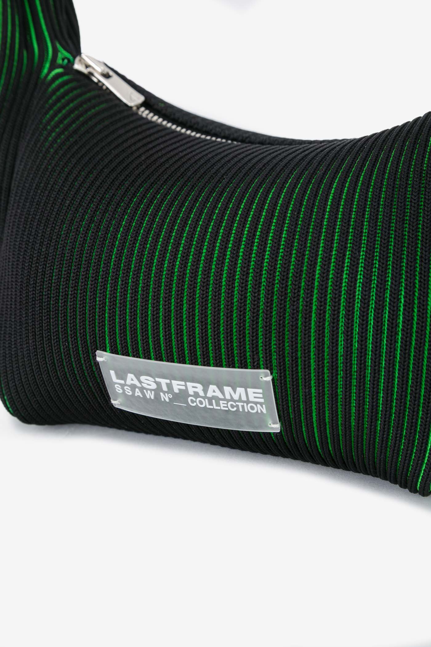 KASANE KUSHU KUSHU BAG / BLACK × NEON GREEN