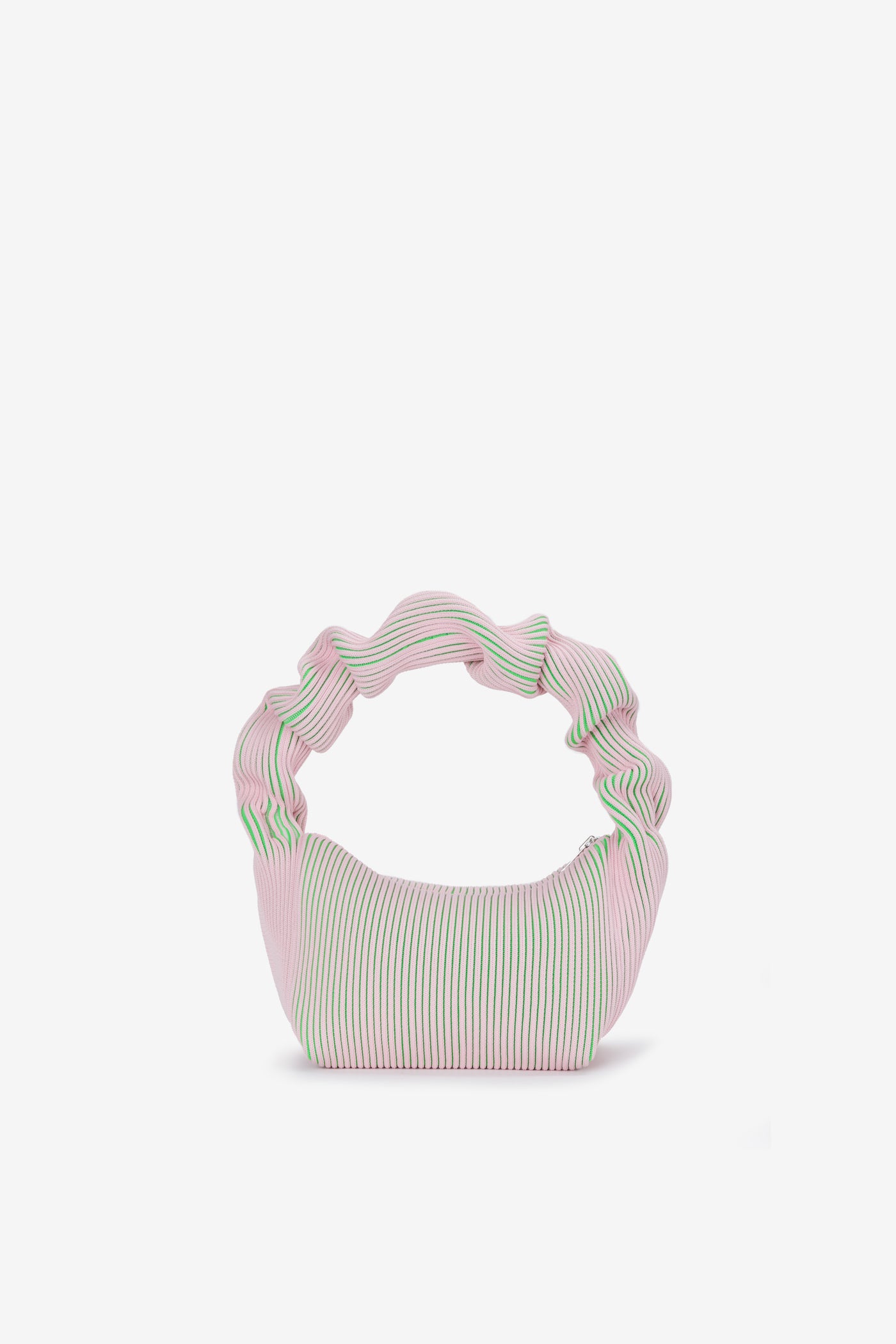 KASANE KUSHU KUSHU BAG / LIGHT PINK × NEON GREEN
