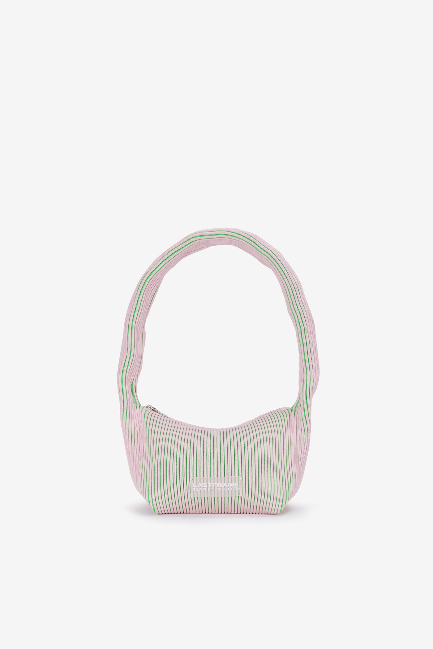 KASANE KUSHU KUSHU BAG / LIGHT PINK × NEON GREEN