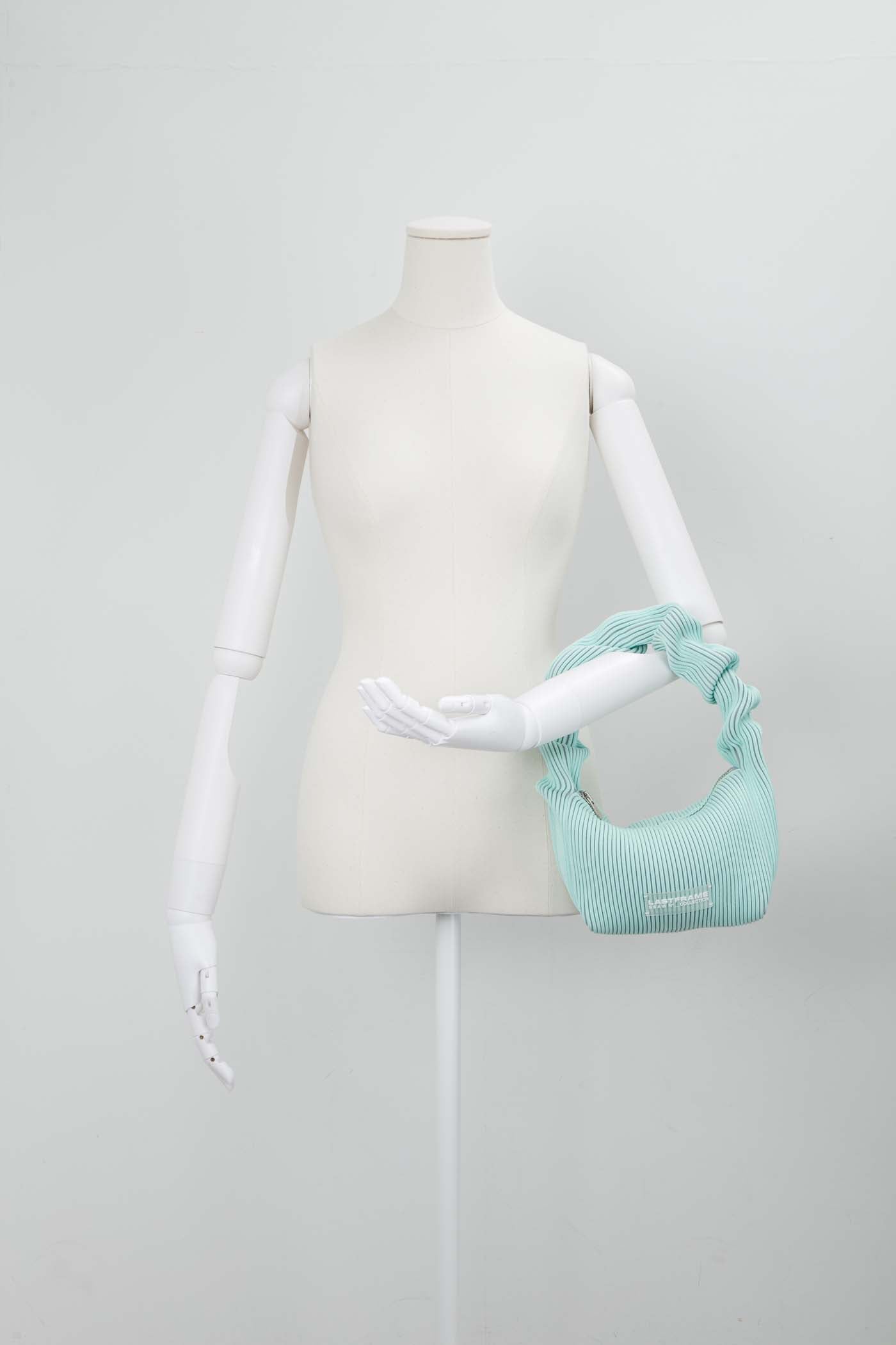 KASANE KUSHU KUSHU BAG / MINT GREEN × GRAY