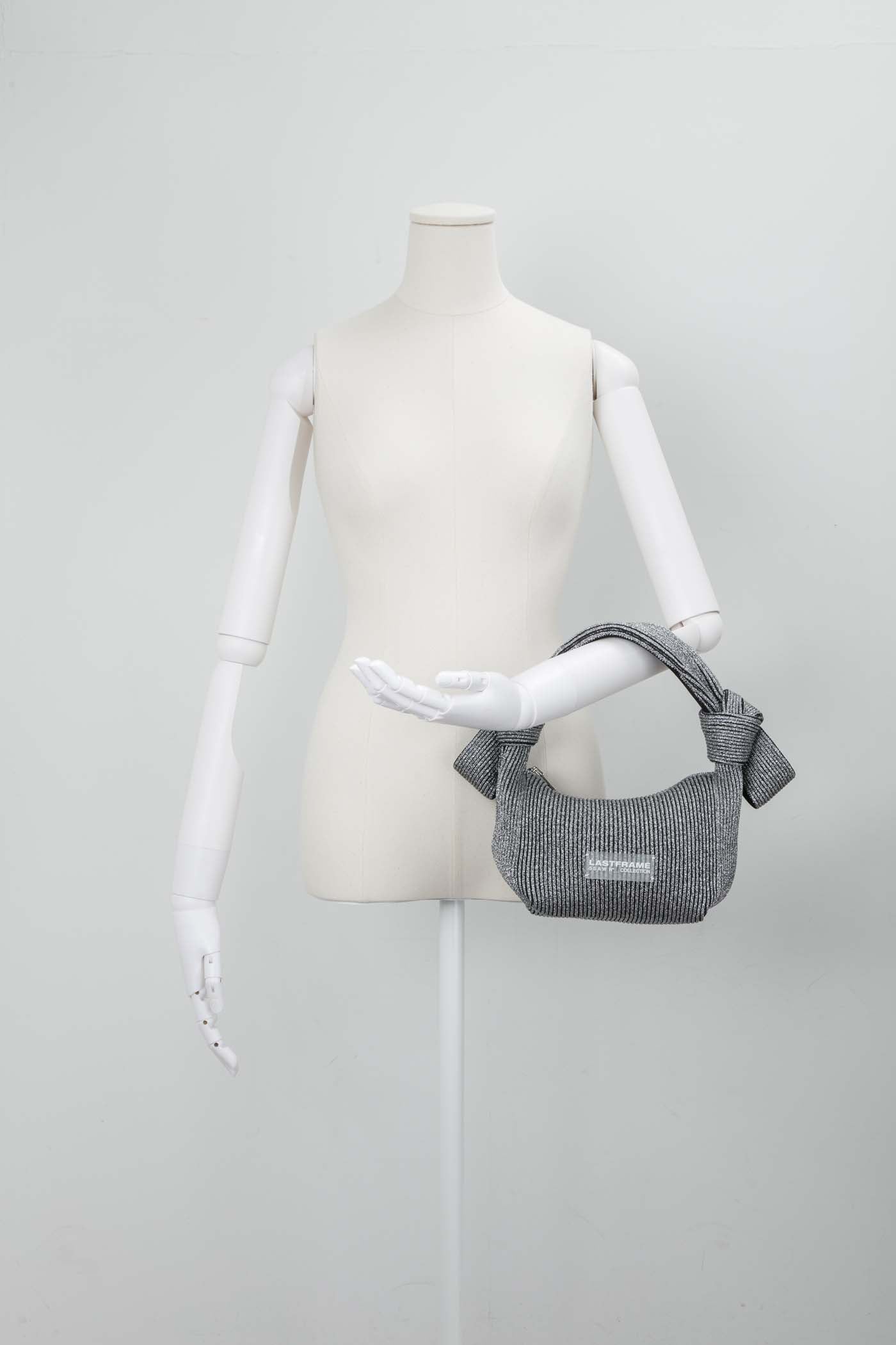 KYOTO METALLIC OBI BAG / DARK SILVER × BLACK – LASTFRAME