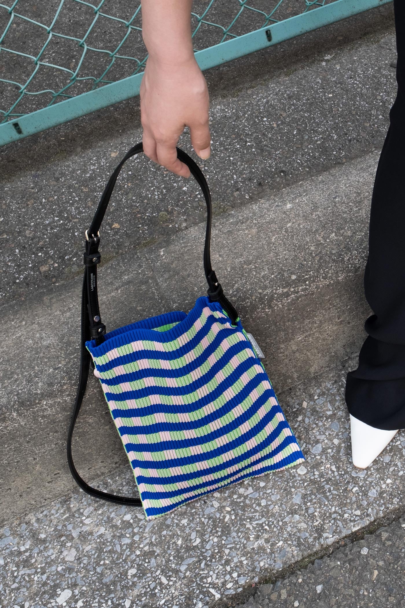 FLAT SMALL / GRID Blue × Green