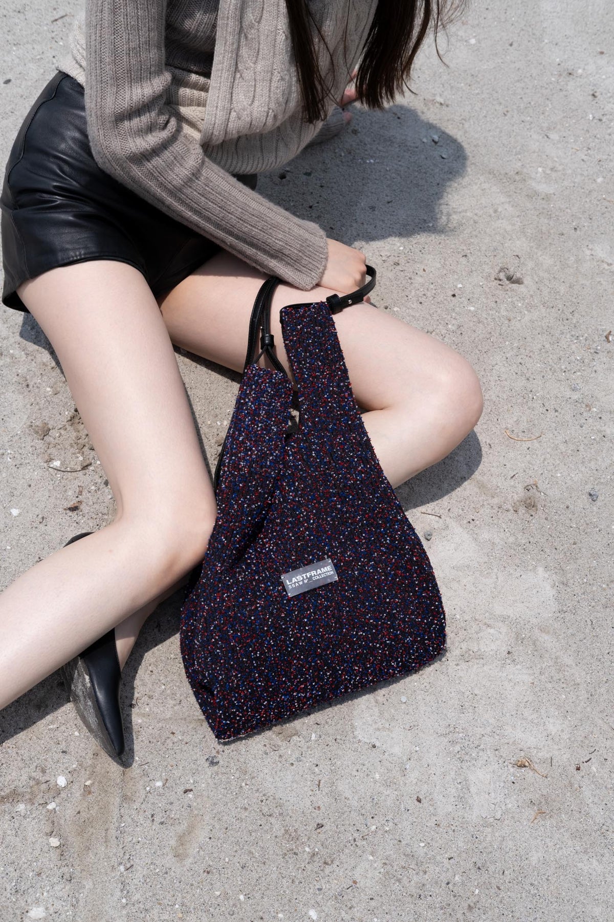 MARKET BAG MEDIUM / KASURI Red × Blue