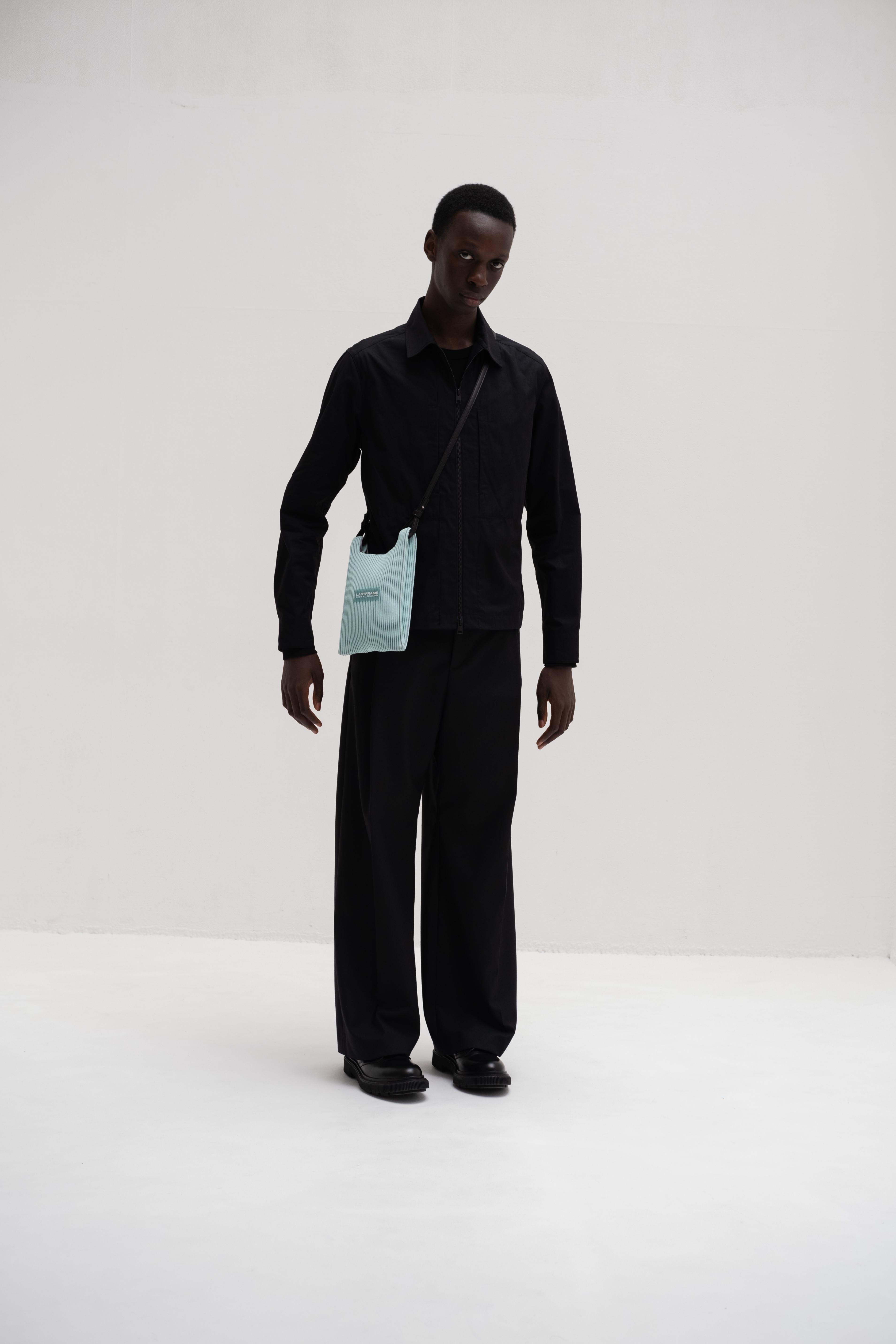 KASANE MARKET BAG SMALL / MINT GREEN × GRAY