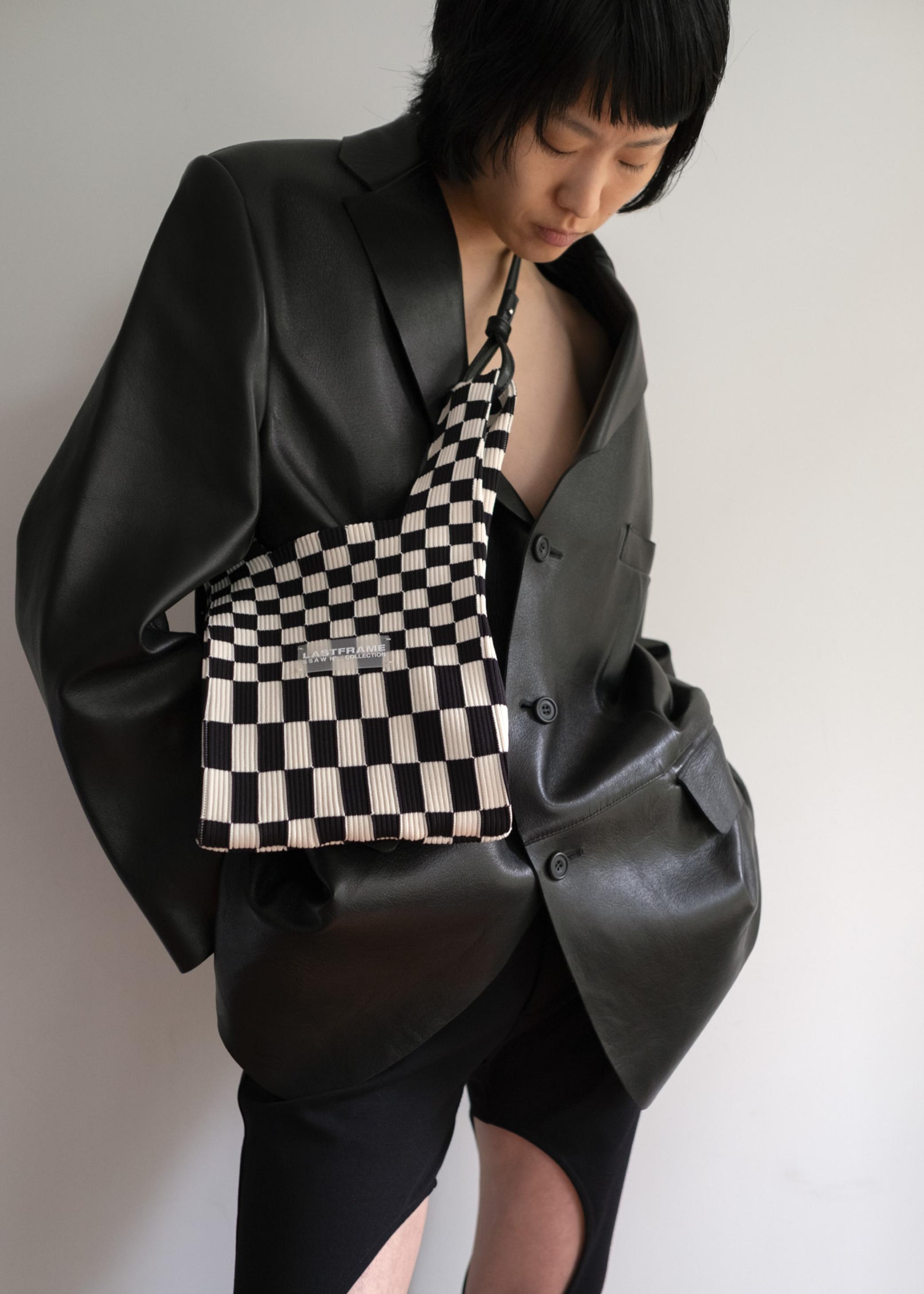 ICHIMATSU MARKET BAG SMALL / BLACK × IVORY